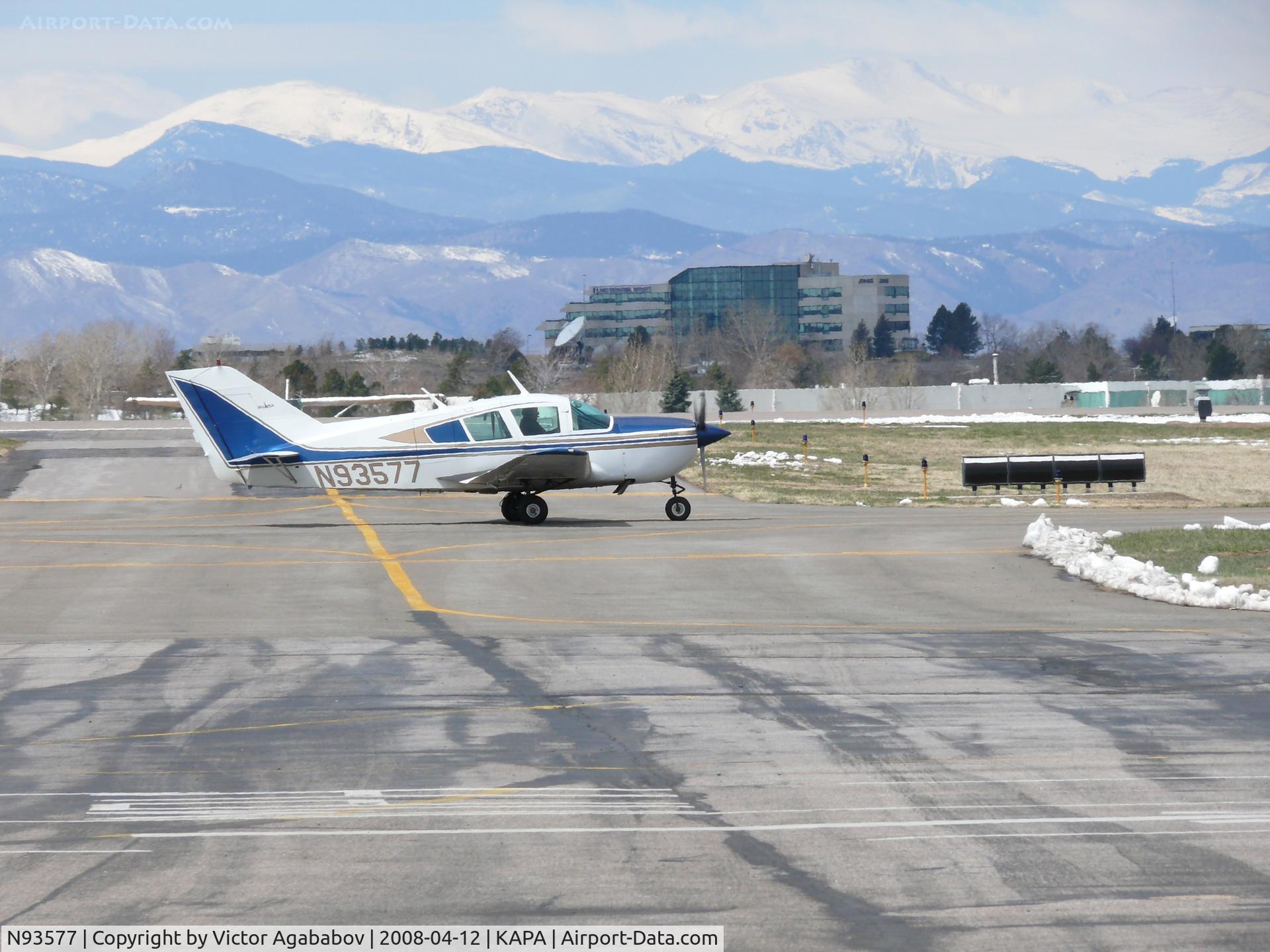 N93577, 1973 Bellanca 17-30A Viking C/N 73-30591, Parked at Centennial