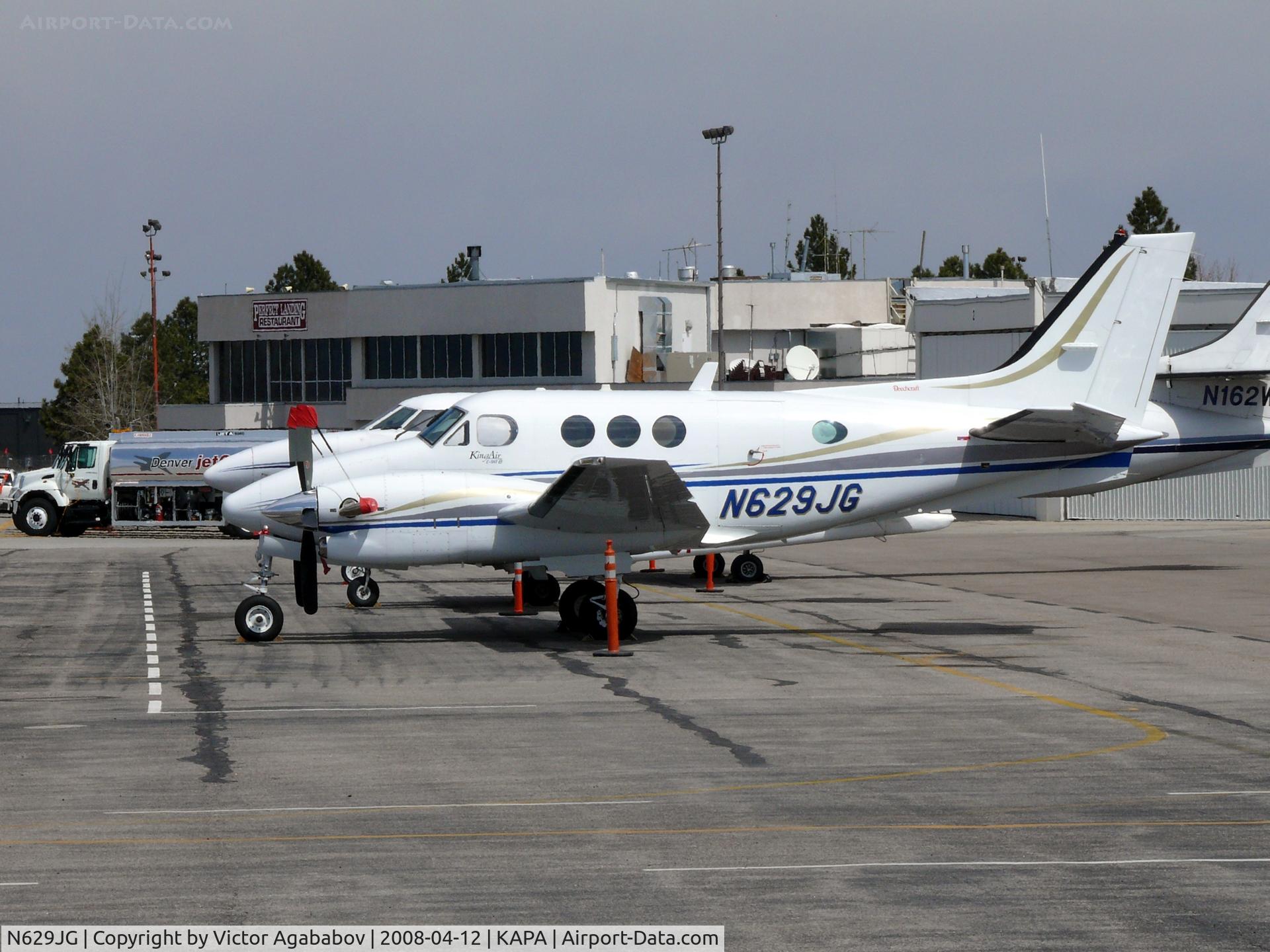 N629JG, Raytheon C90A King Air C/N LJ-1688, Parked at Centennial