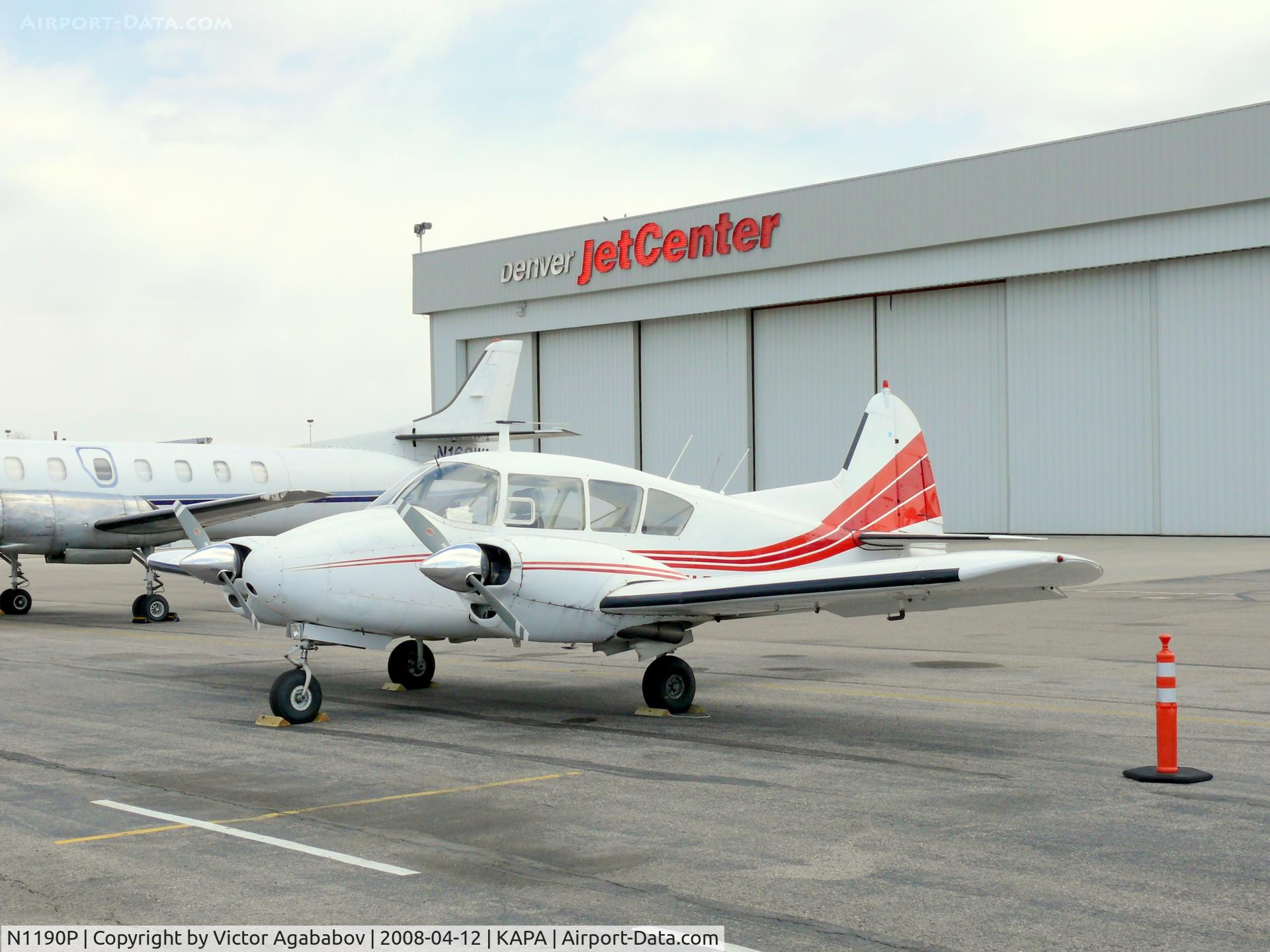 N1190P, 1955 Piper PA-23 C/N 23-204, Parked at Centennial