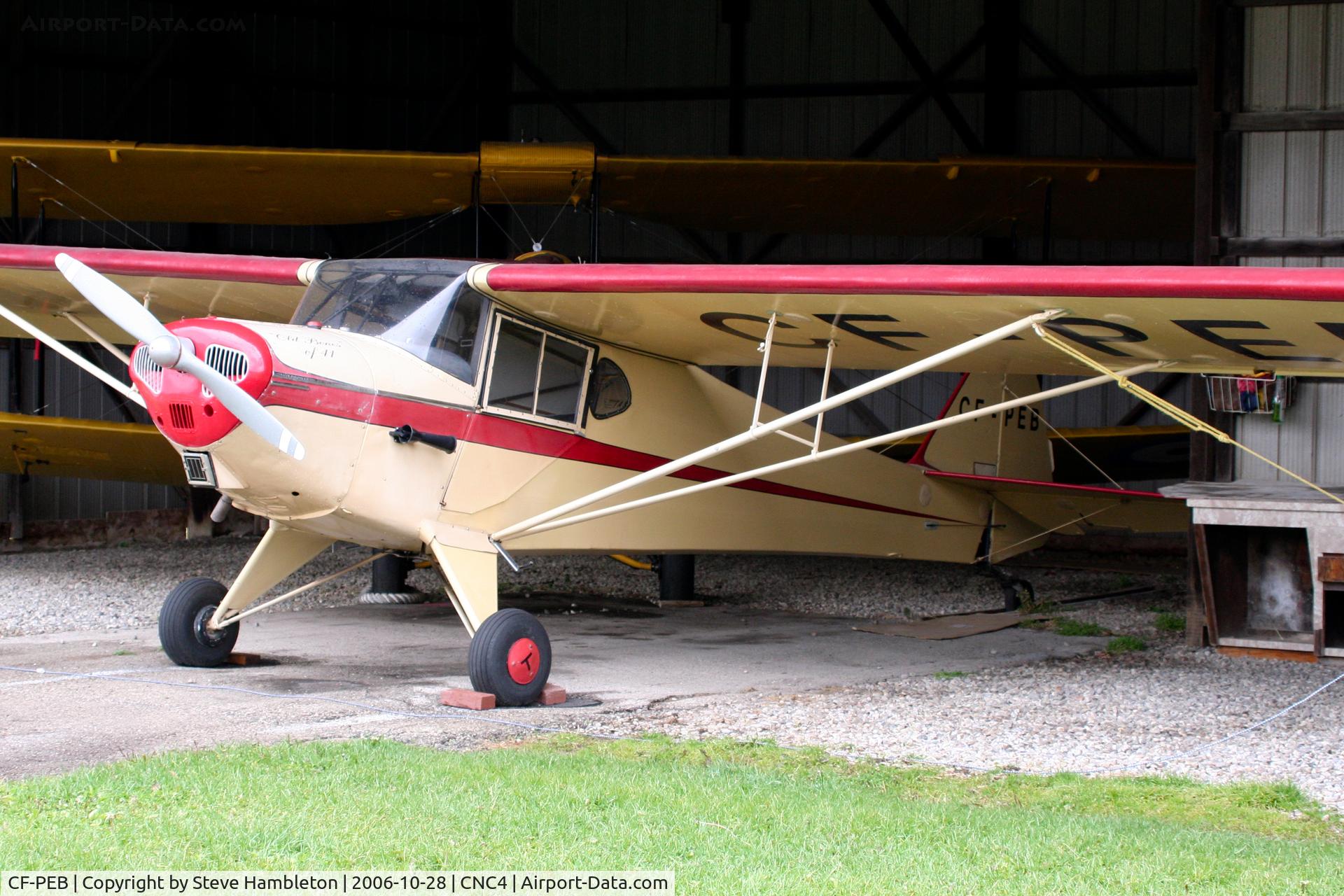 CF-PEB, 1941 Taylorcraft BL12 C/N 2401, At Guelph Airpark