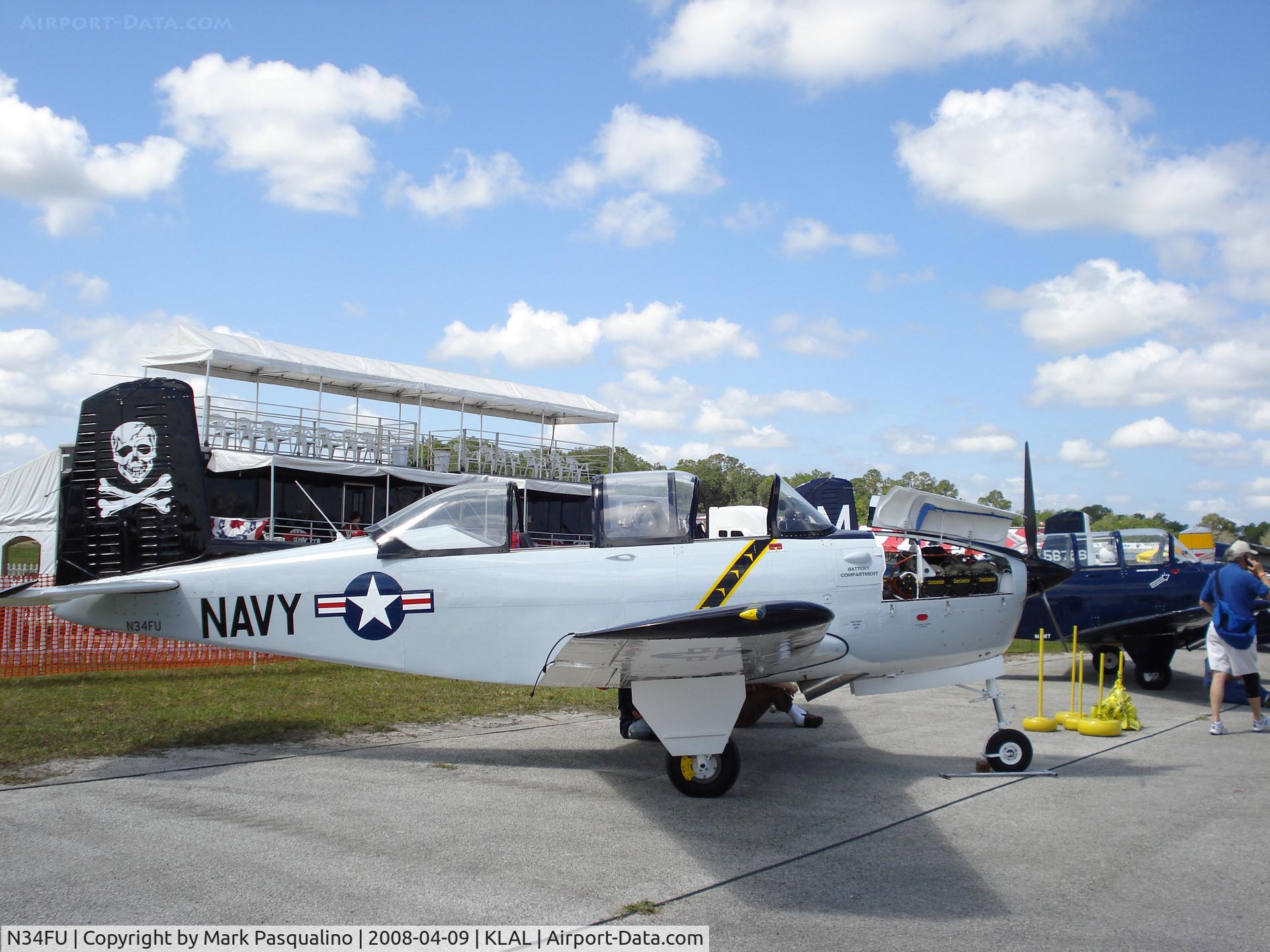 N34FU, 1956 Beech D-45 Mentor C/N BG-180, Beech T-34B