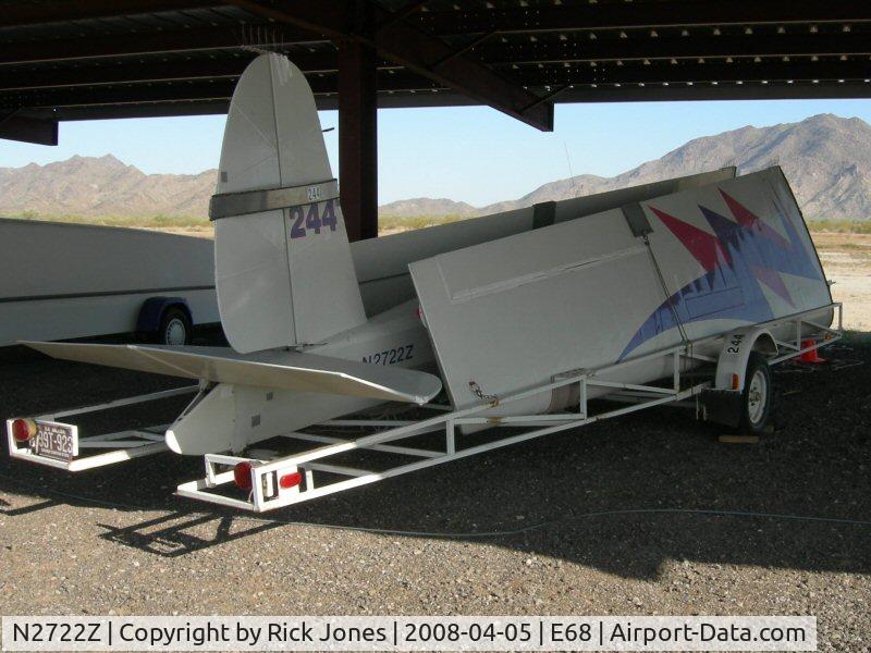 N2722Z, 1965 Schweizer SGS 1-26A C/N 244, Hangared at Estrella Sailport