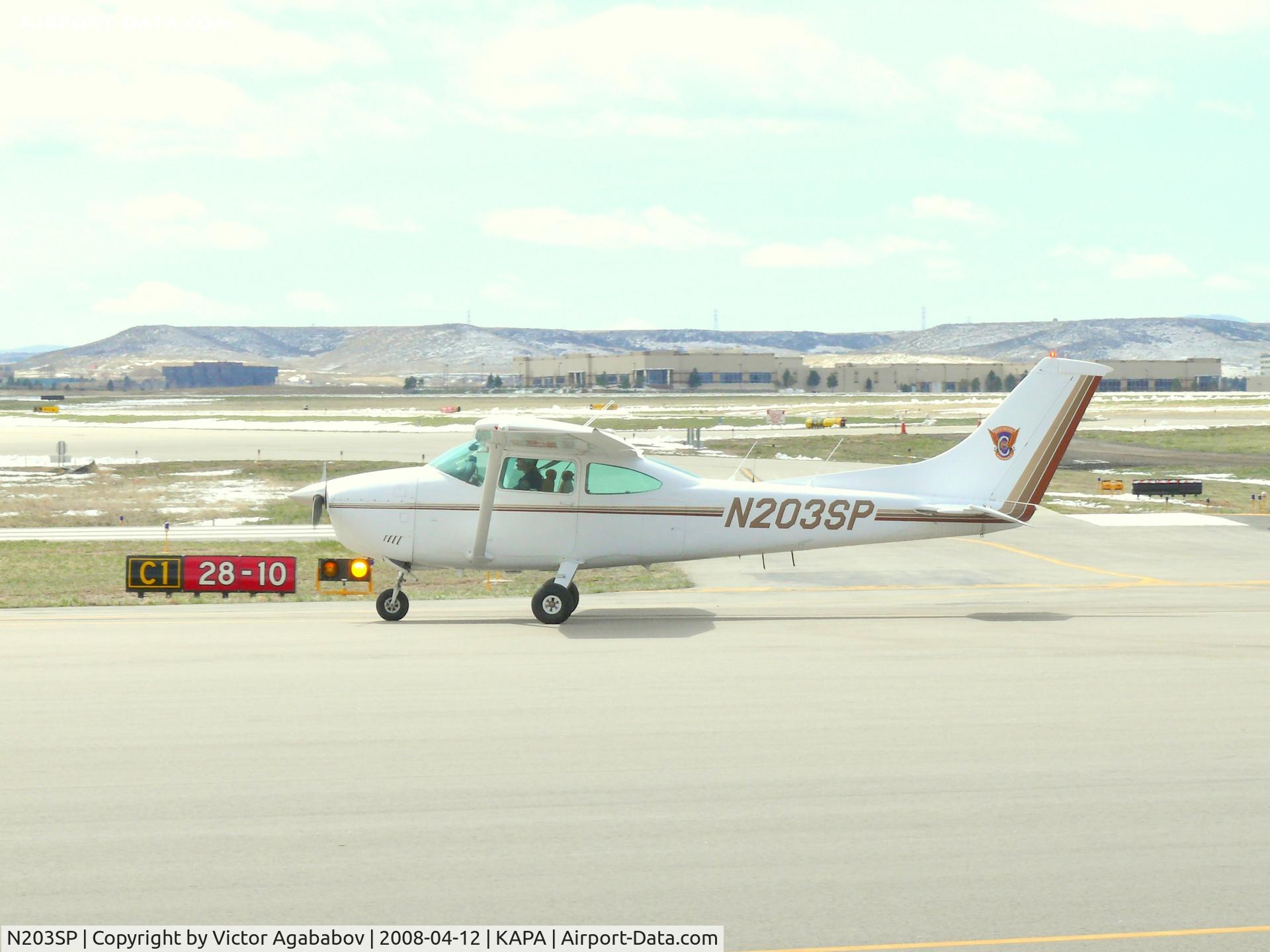 N203SP, 1980 Cessna 182Q Skylane C/N 18267546, Turning from Alpha 12 to Alpha  @ Centennial