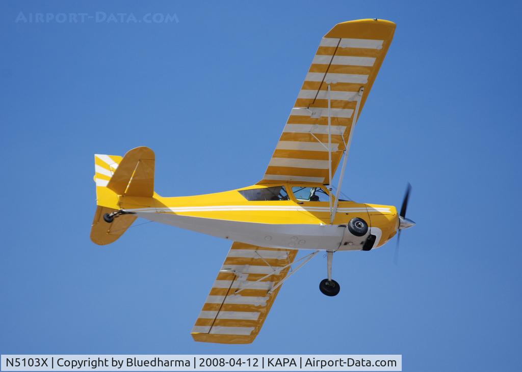 N5103X, 1969 Champion 7KCAB C/N 166, Takeoff from 35R.