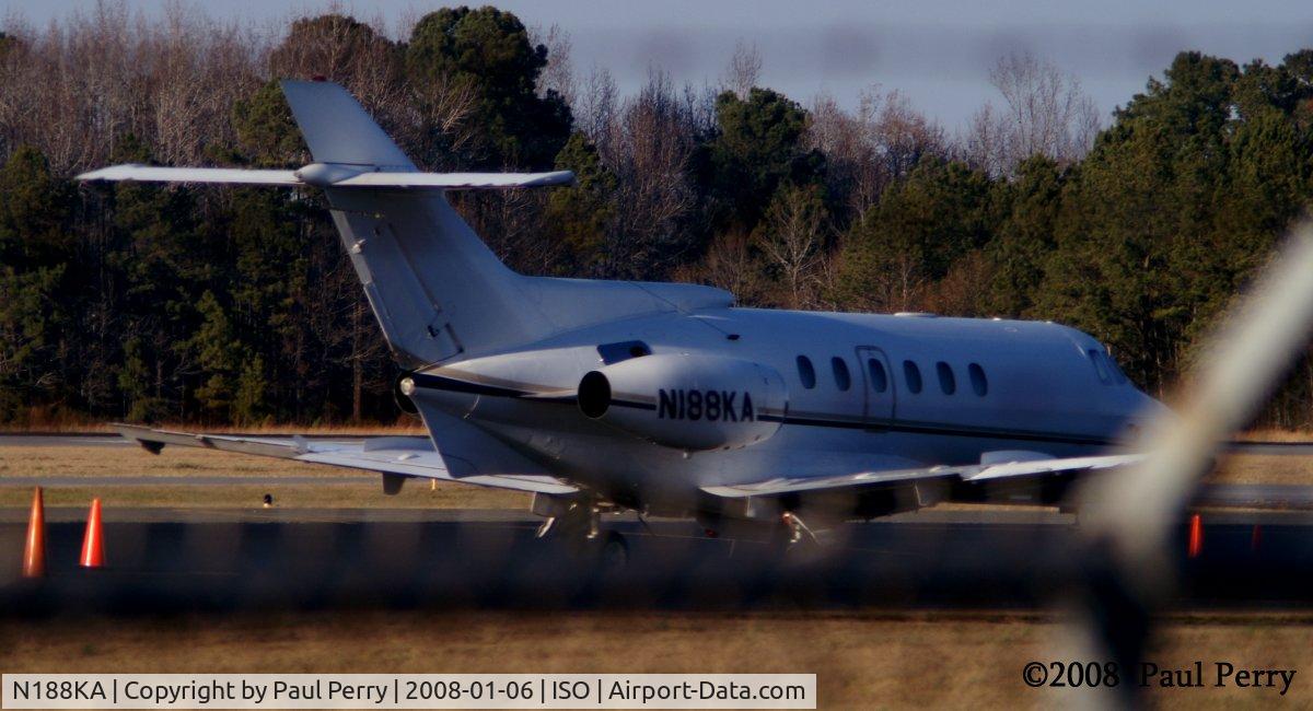 N188KA, 1981 Hawker Siddeley HS.125 Series 700A C/N 257132, Tucked away from the main apron