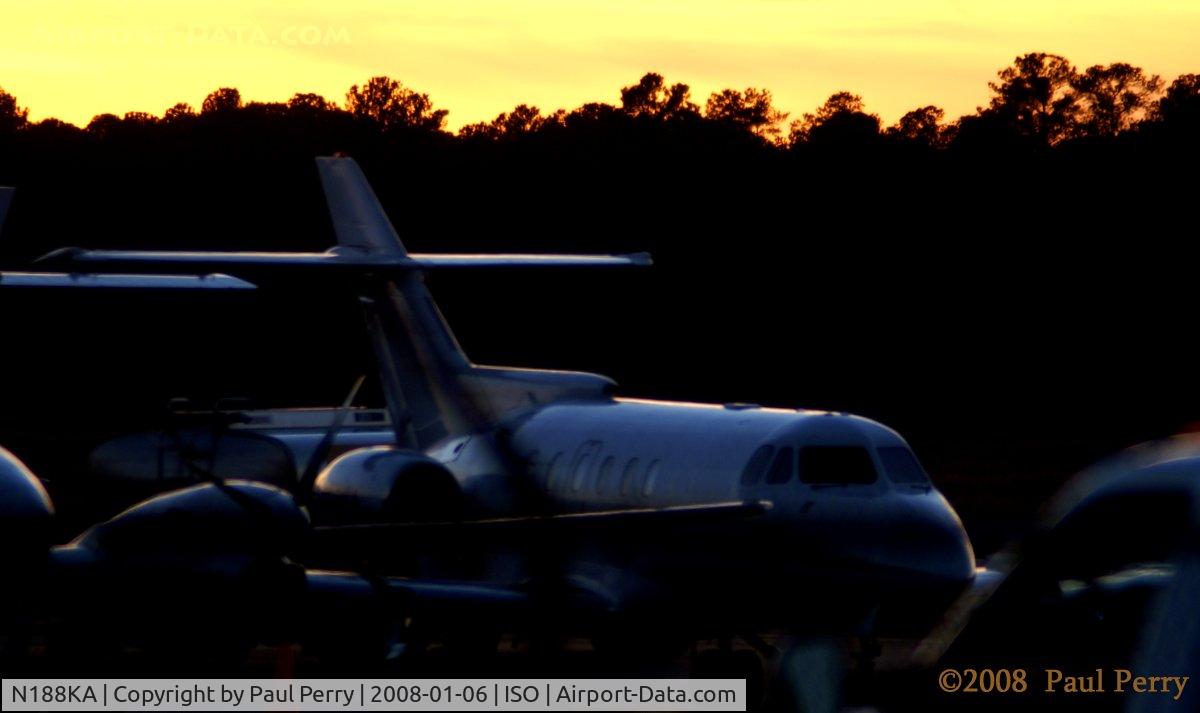 N188KA, 1981 Hawker Siddeley HS.125 Series 700A C/N 257132, Ready for the coming night