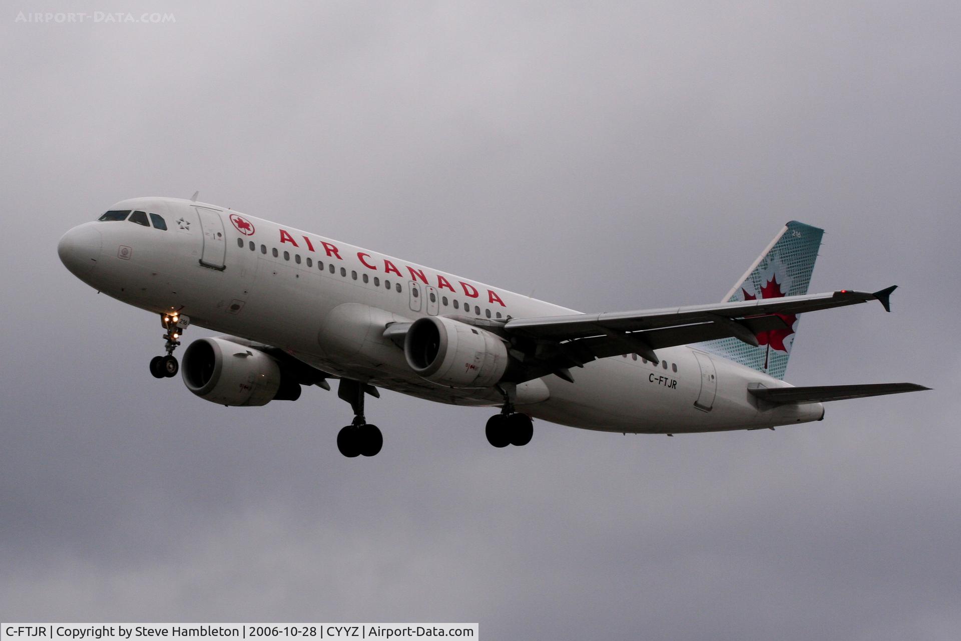 C-FTJR, 1991 Airbus A320-211 C/N 248, Short Finals at Toronto - Over 