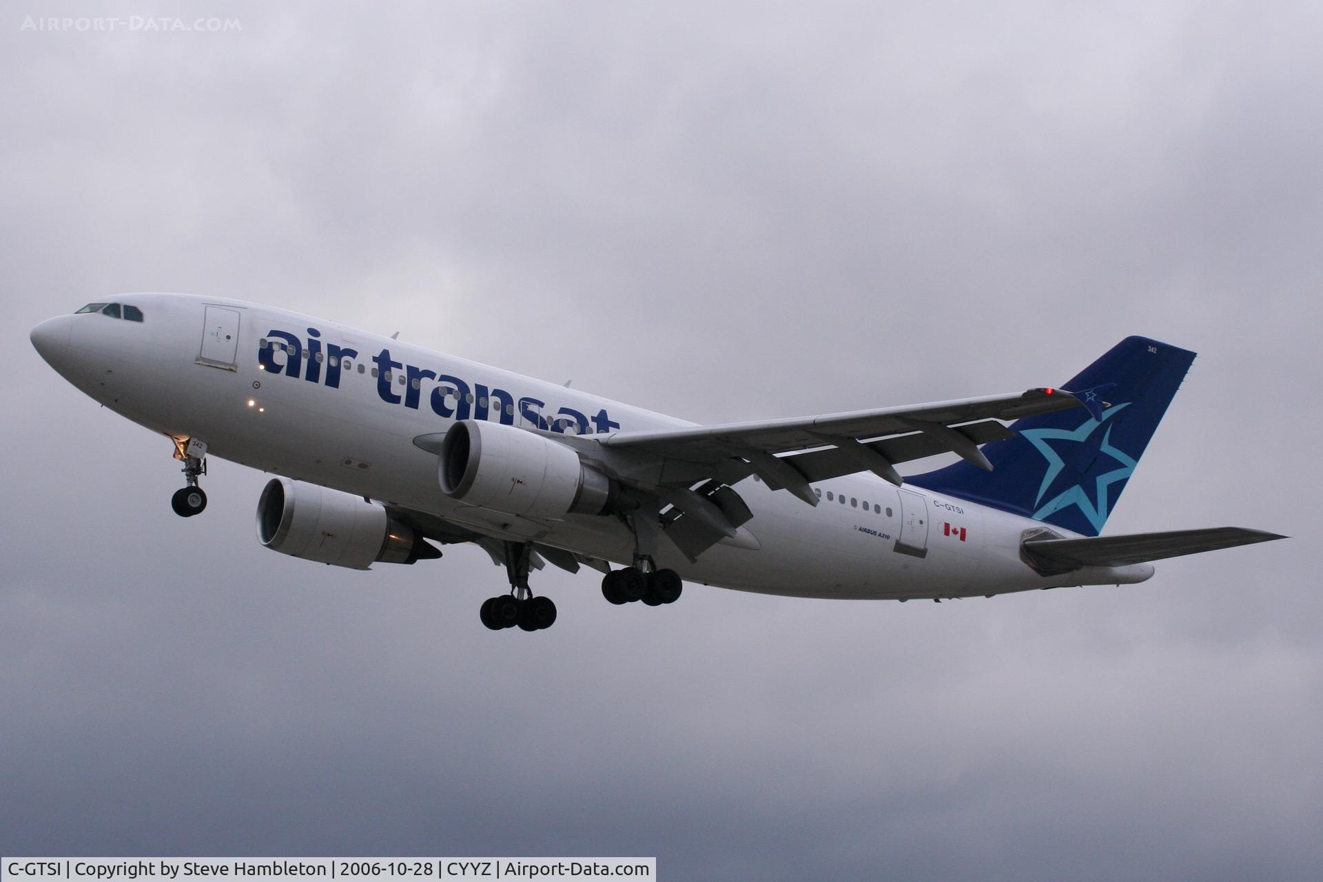 C-GTSI, 1991 Airbus A310-308 C/N 595, Short Finals at Toronto - Over 