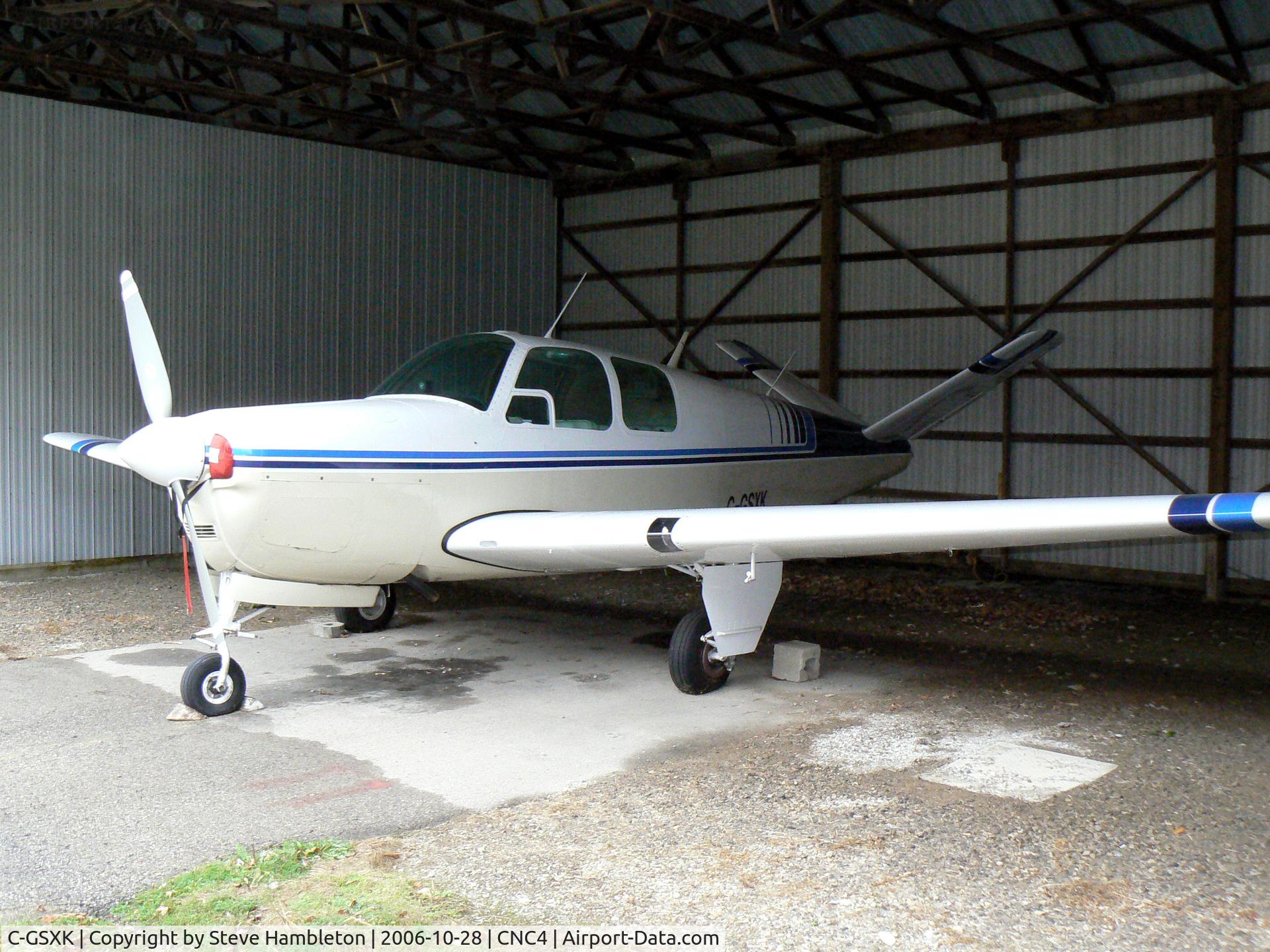 C-GSXK, 1950 Beech B35 Bonanza C/N D-2413, At Guelph Airpark