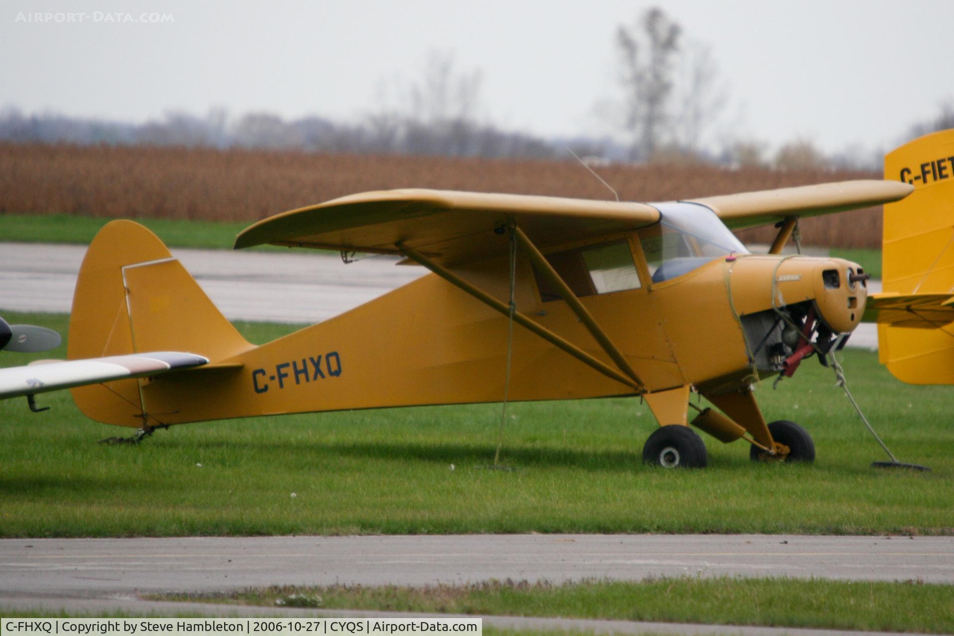 C-FHXQ, 1948 Piper PA-15 Vagabond C/N 15-107, At St Thomas Municipal
