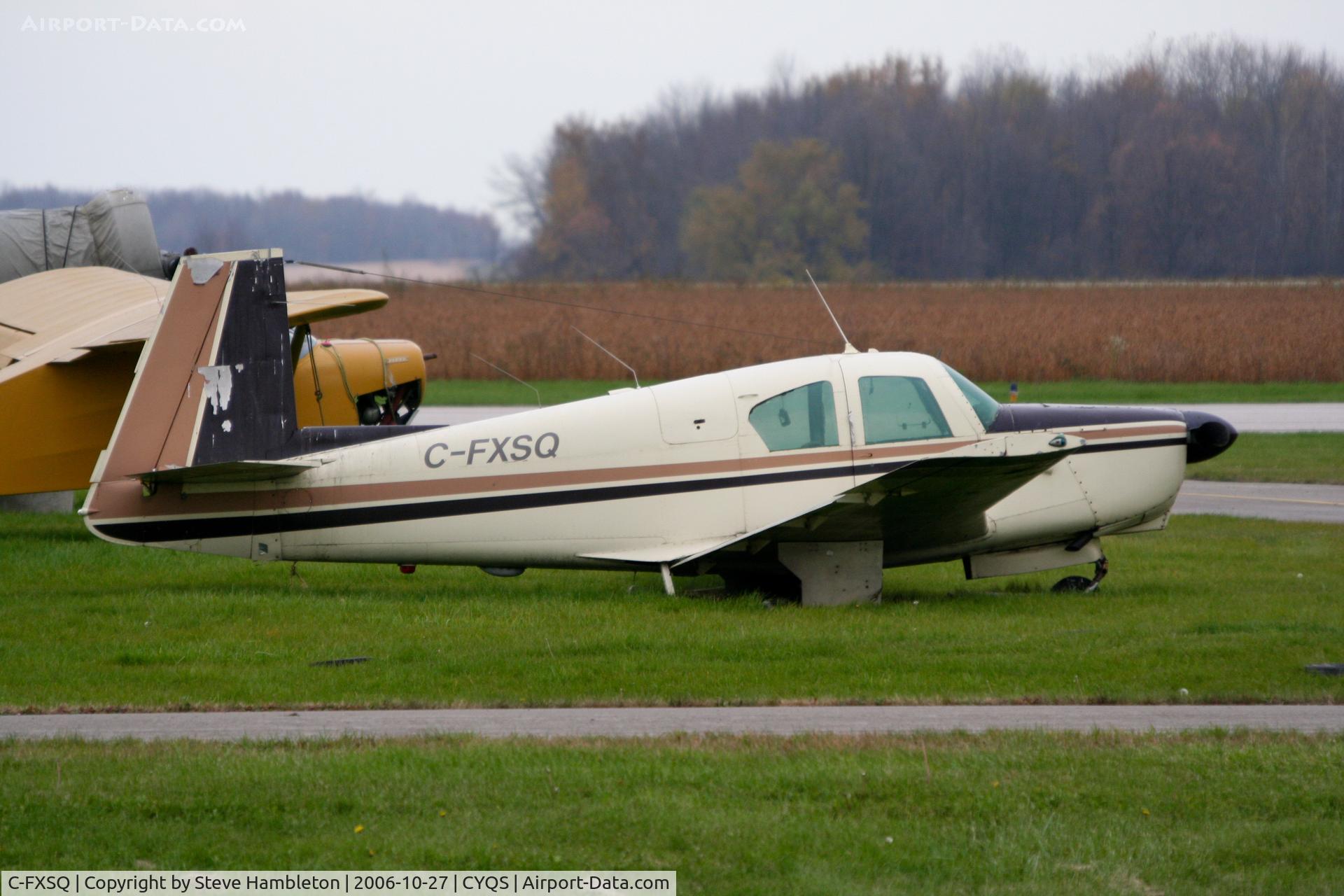 C-FXSQ, 1962 Mooney M20C Ranger C/N 2125, At St Thomas Municipal