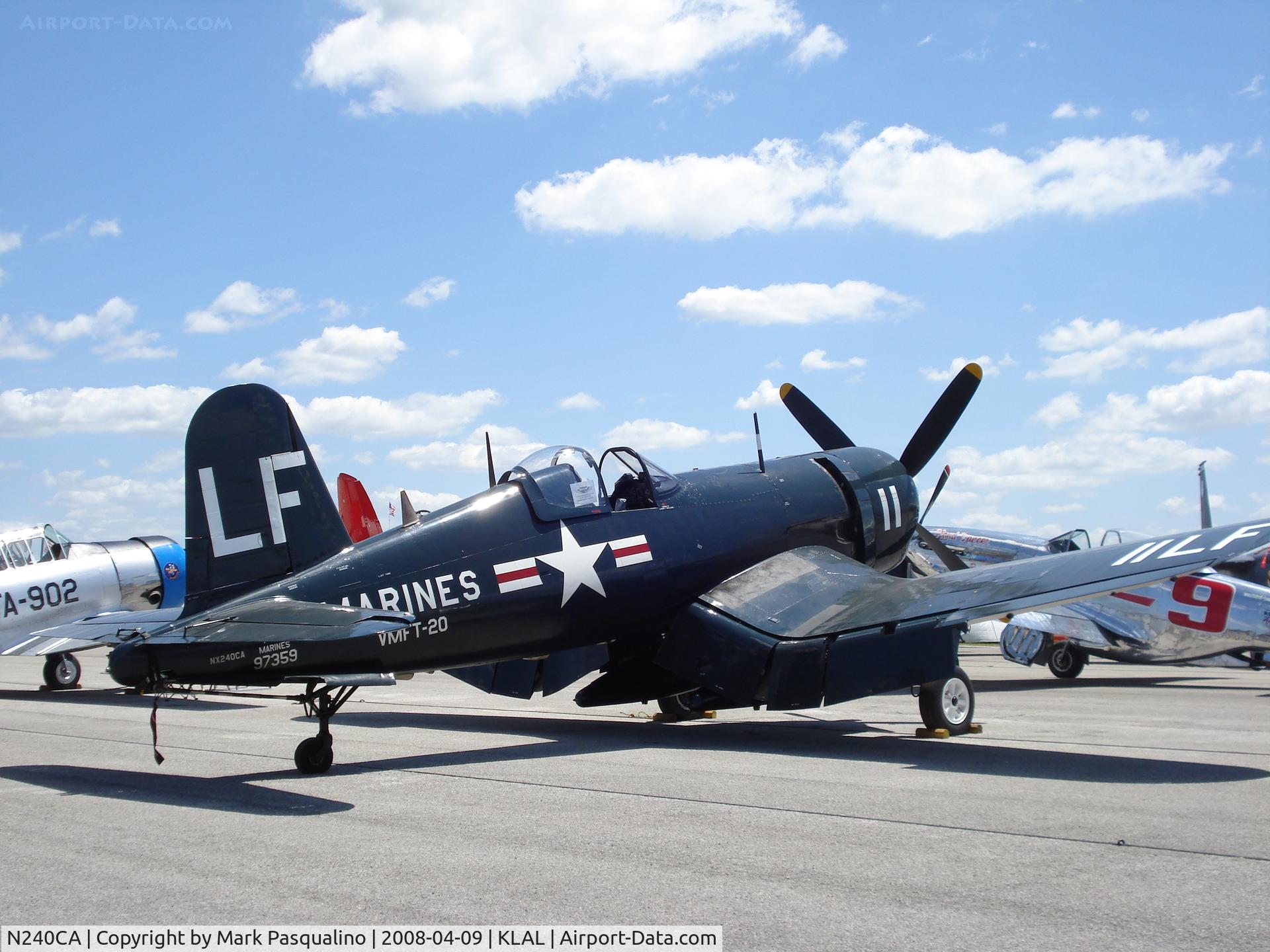 N240CA, 1945 Vought F4U-4 Corsair C/N 9513, F4U-4