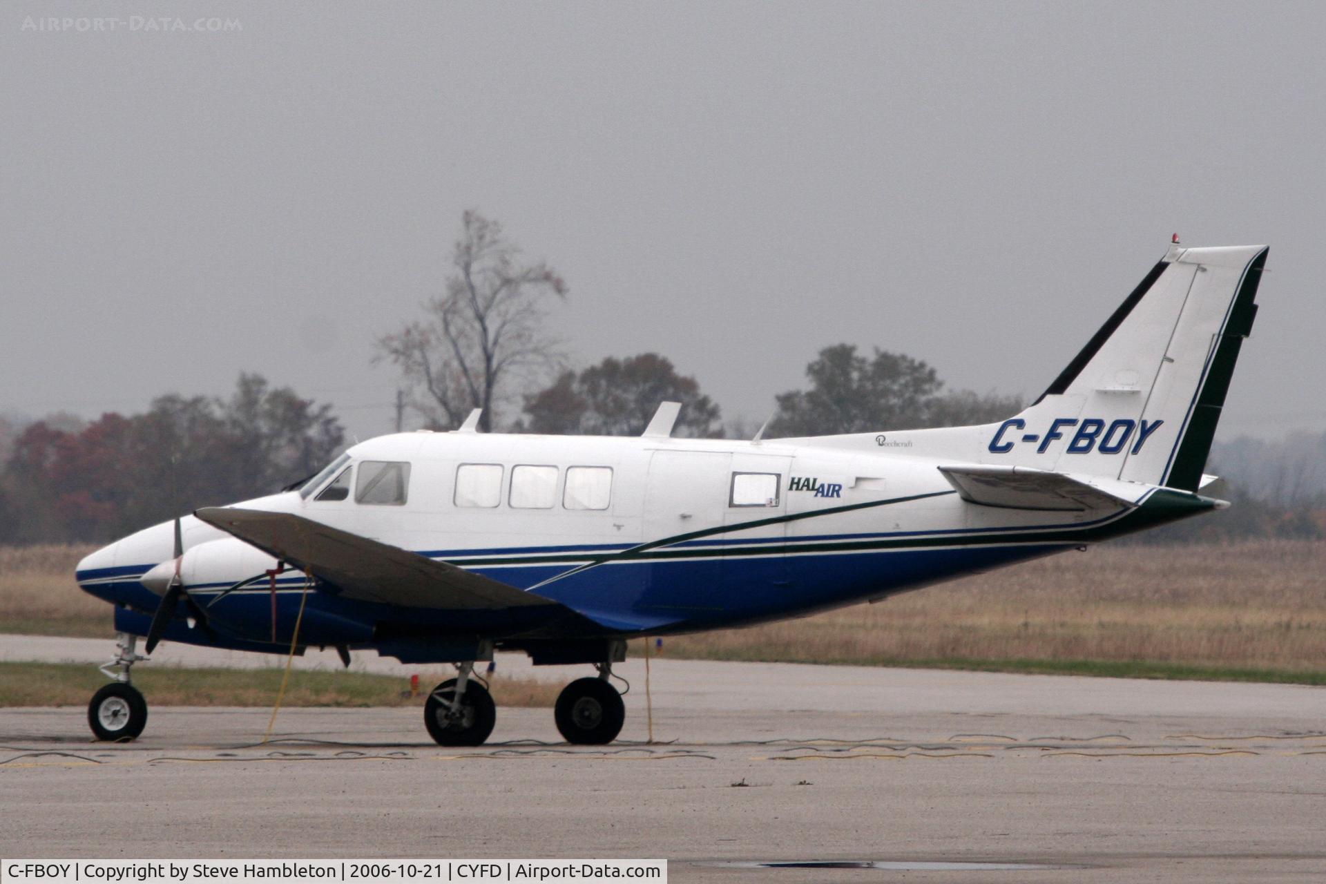 C-FBOY, 1968 Beech A65 Queen Air C/N LC 302, At Brantford Municipal
