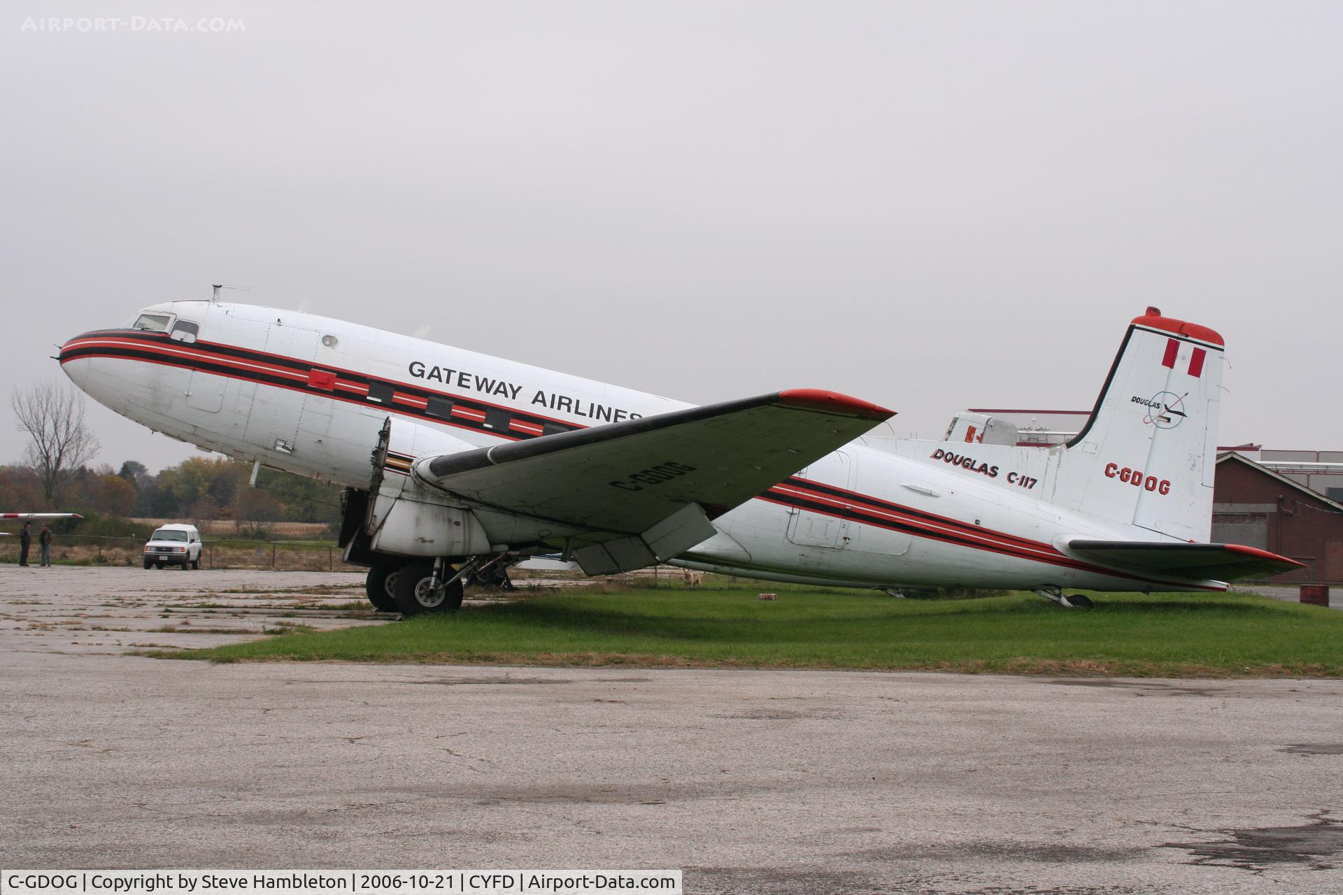 C-GDOG, 1951 Douglas R4D-8 C/N 43374, At Brantford Municipal