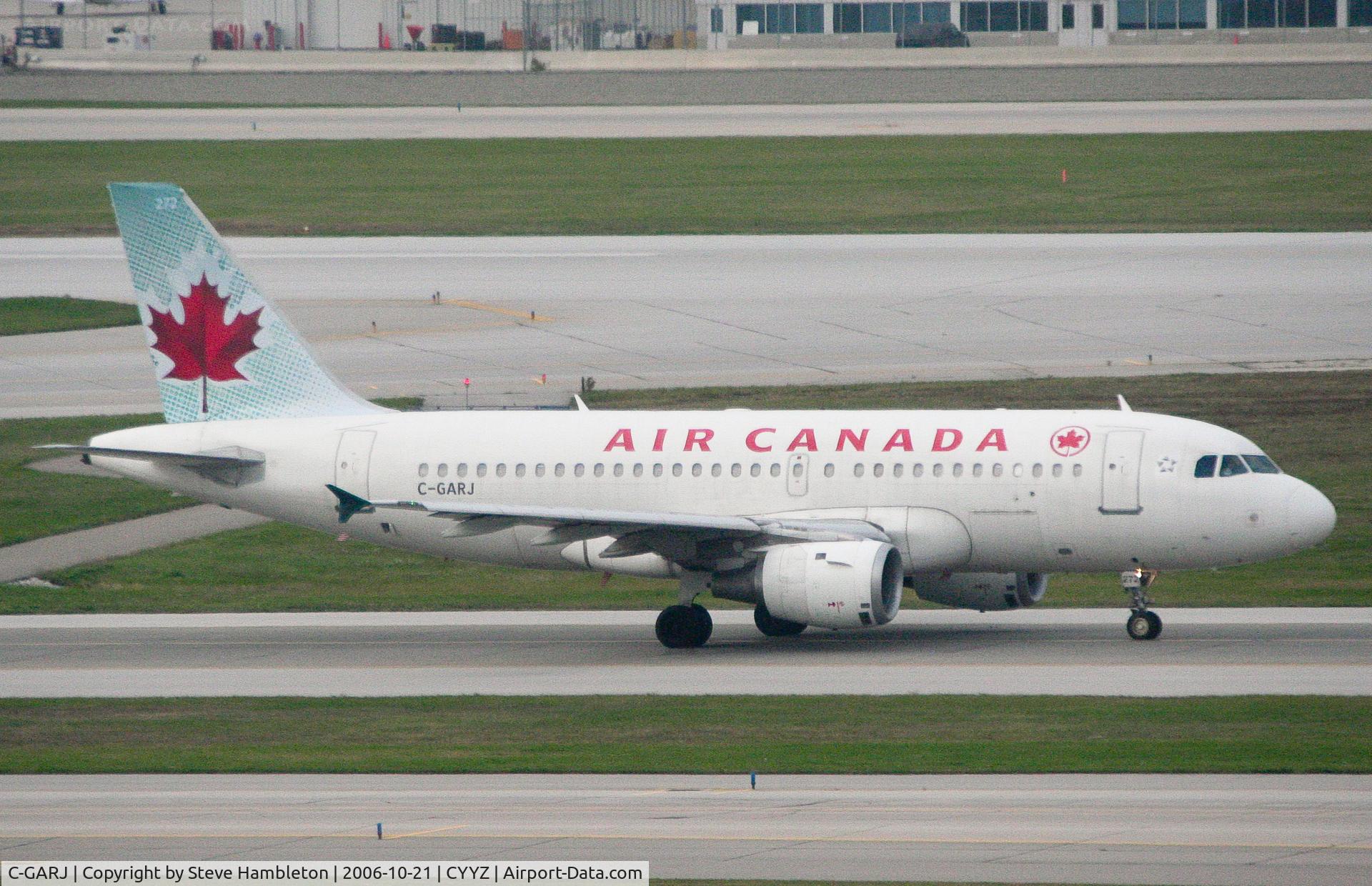 C-GARJ, 1997 Airbus A319-114 C/N 752, Taken from the bedroom window of the Sheraton Hotel