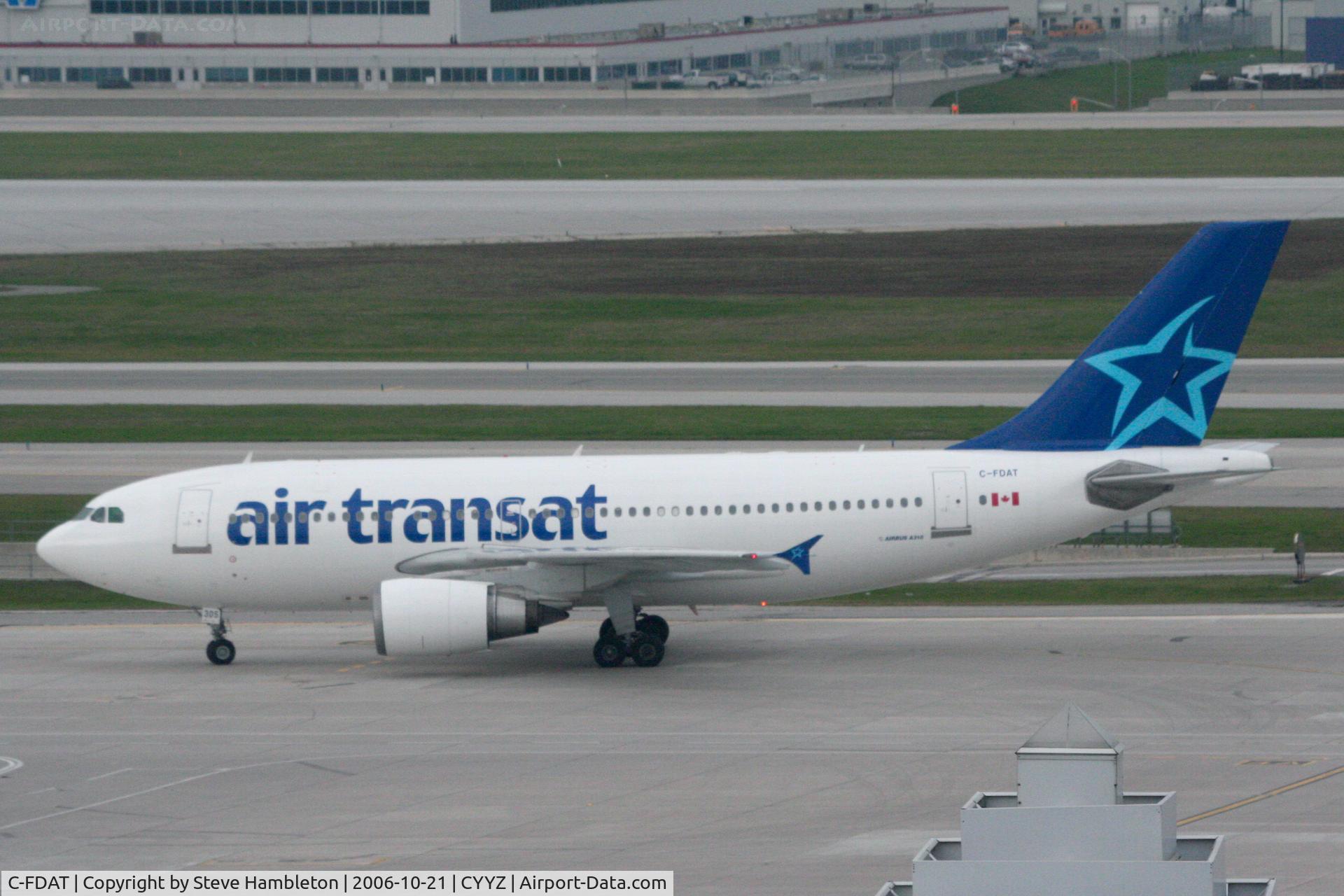 C-FDAT, 1992 Airbus A310-308 C/N 658, Taken from the bedroom window of the Sheraton Hotel