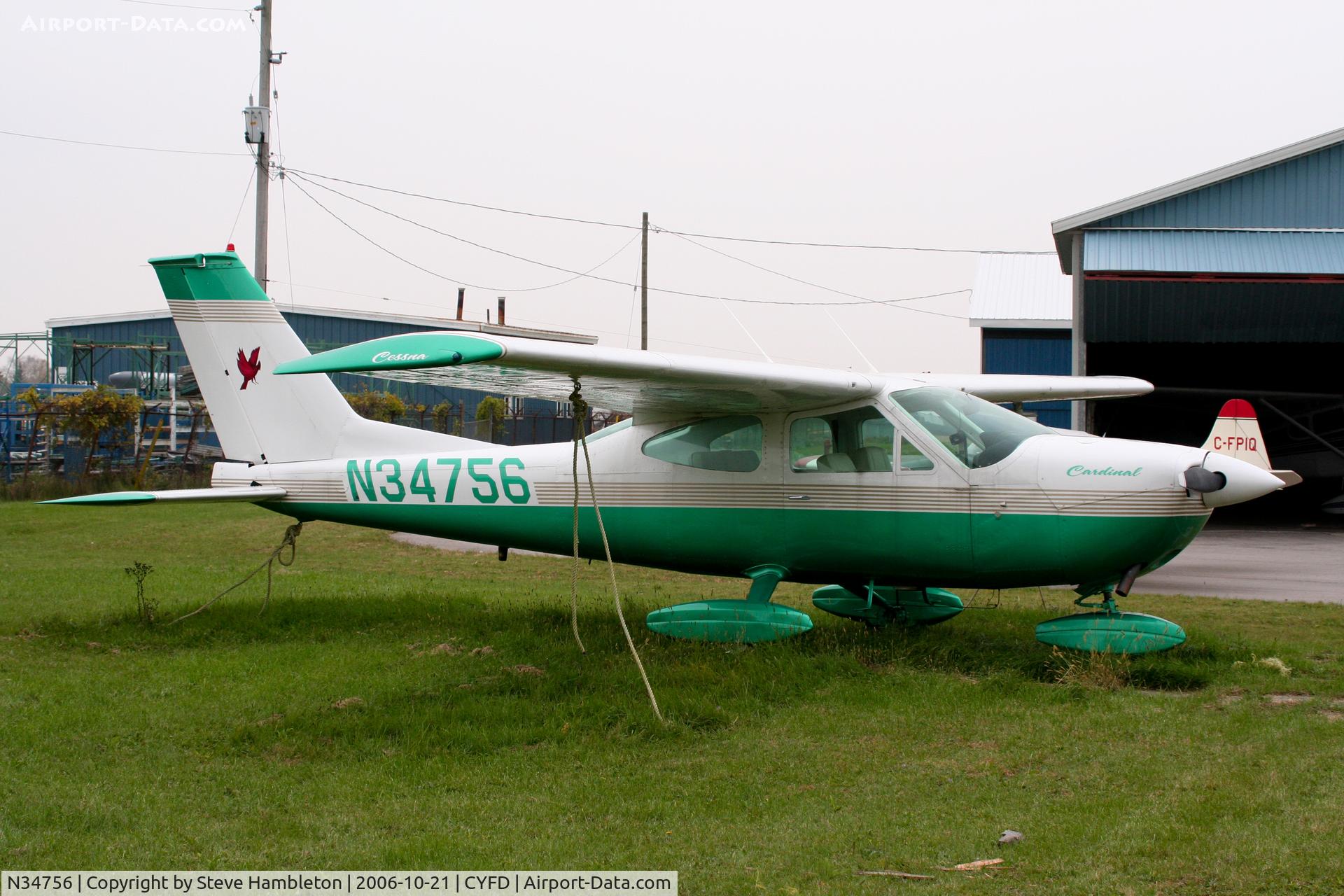 N34756, 1973 Cessna 177B Cardinal C/N 17701982, At Brantford Municipal