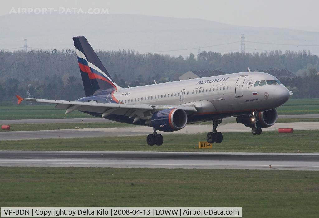 VP-BDN, 2003 Airbus A319-111 C/N 2072, AEROFLOT  A319-111