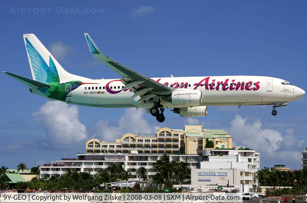 9Y-GEO, 1999 Boeing 737-8Q8 C/N 28225, visitor