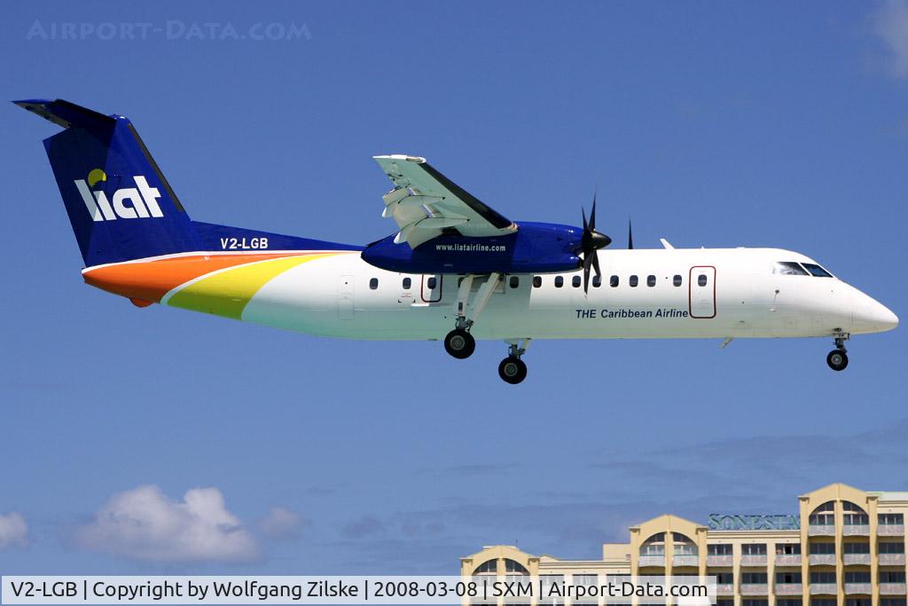 V2-LGB, 1991 De Havilland Canada DHC-8-311 Dash 8 C/N 266, visitor