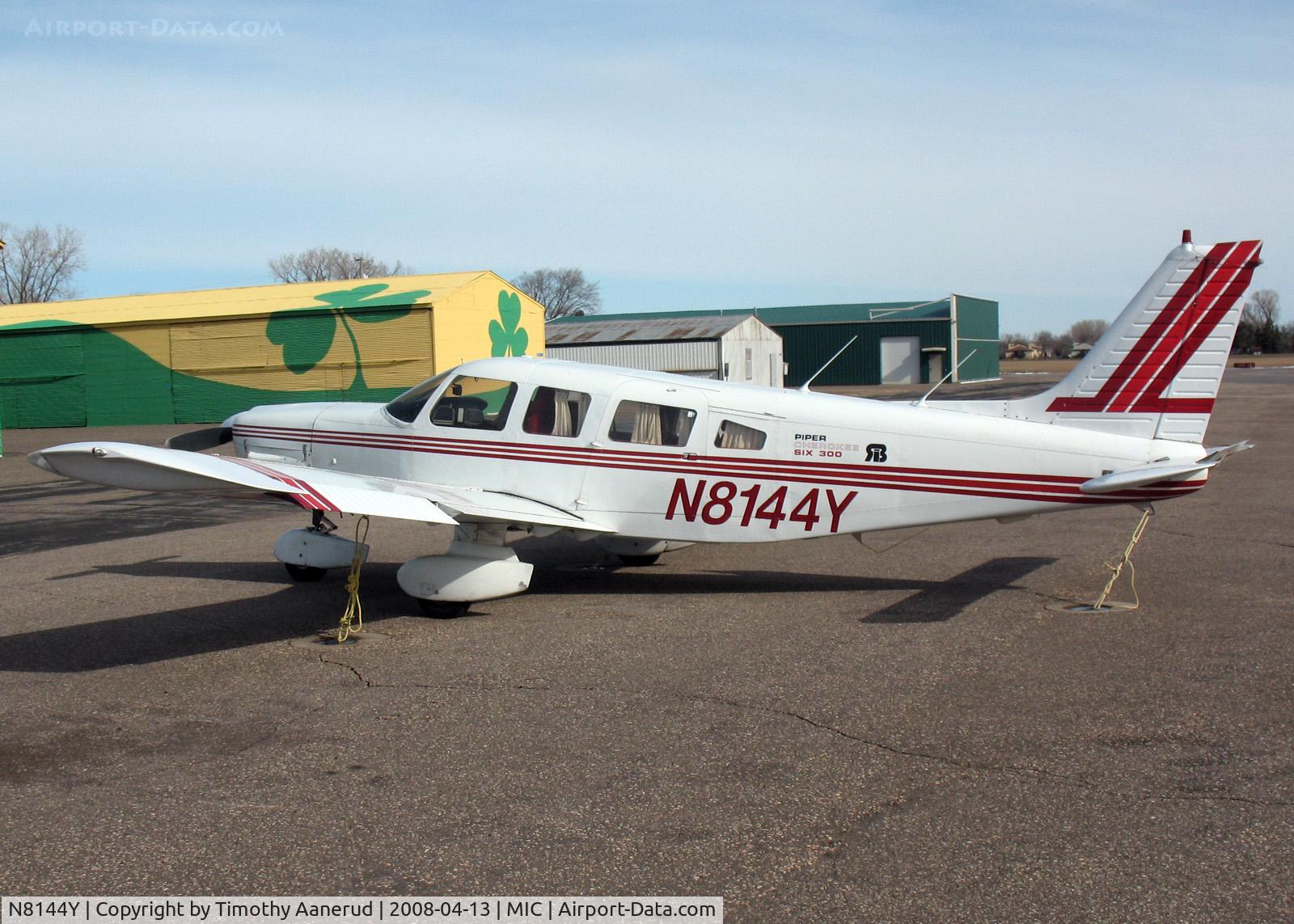 N8144Y, 1979 Piper PA-32-300 Cherokee Six C/N 32-7940277, Tied down on the west side of the airport