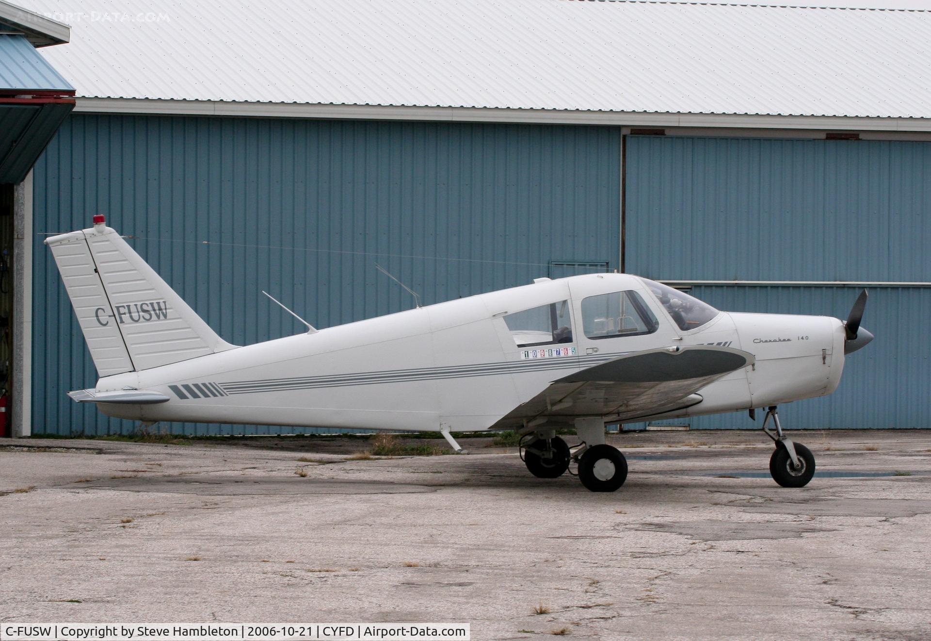 C-FUSW, 1966 Piper PA-28-140 Cherokee C/N 28-22338, A big thank you to the owner of this plane who took us up for a flight!