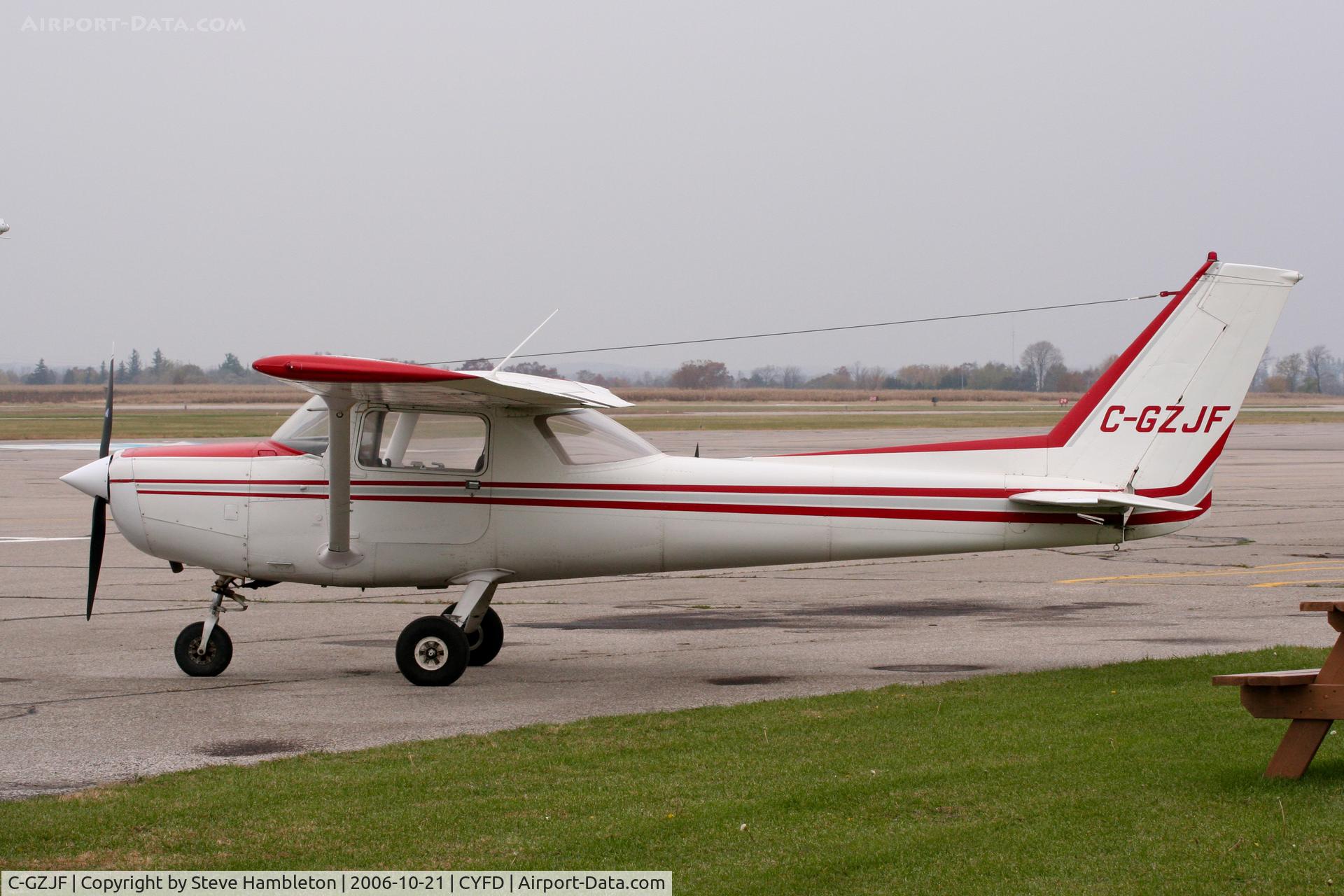 C-GZJF, 1977 Cessna 152 C/N 15280173, At Brantford Municipal