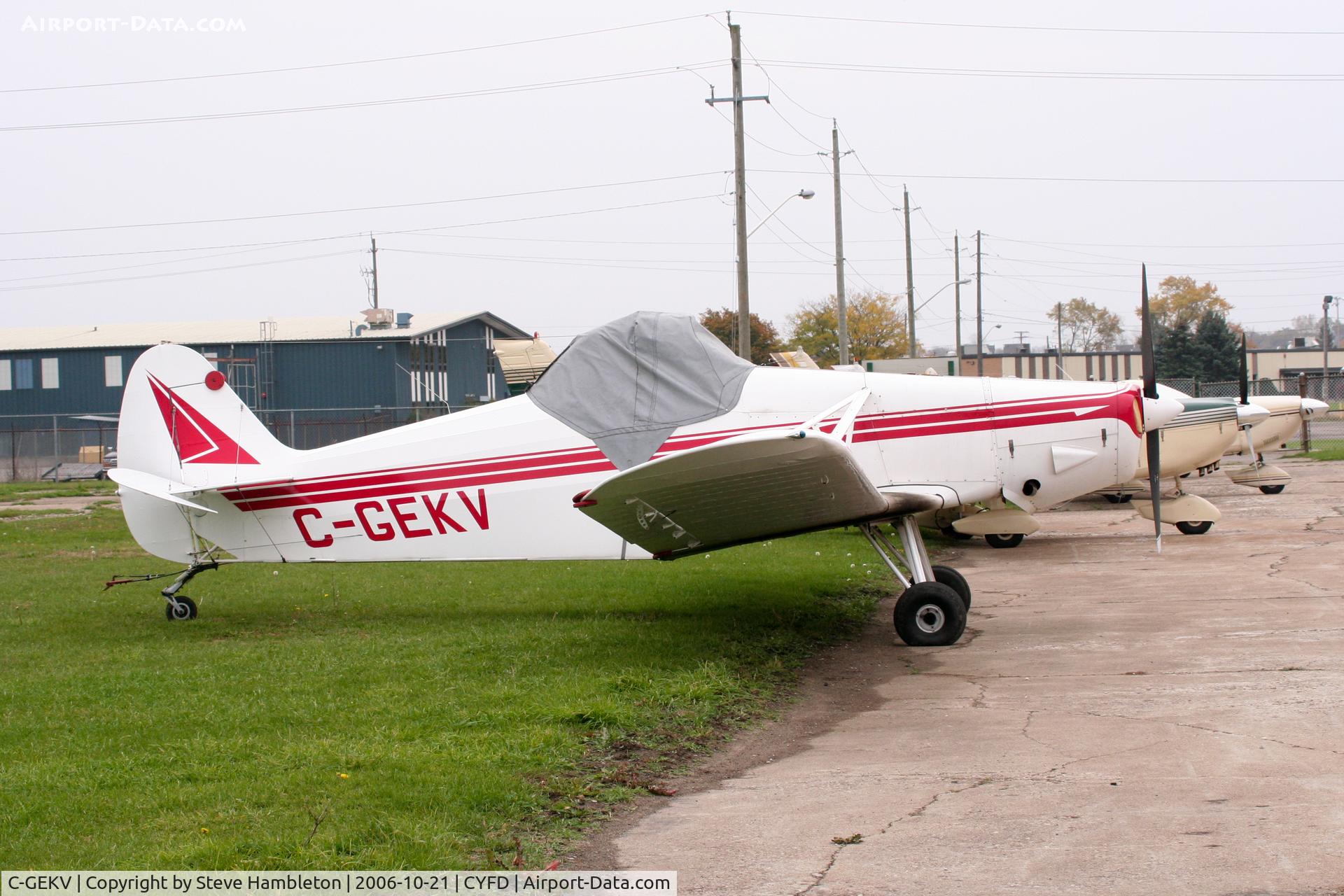 C-GEKV, 1966 Piper PA-25-235 C/N 25-4016, At Brantford Municipal