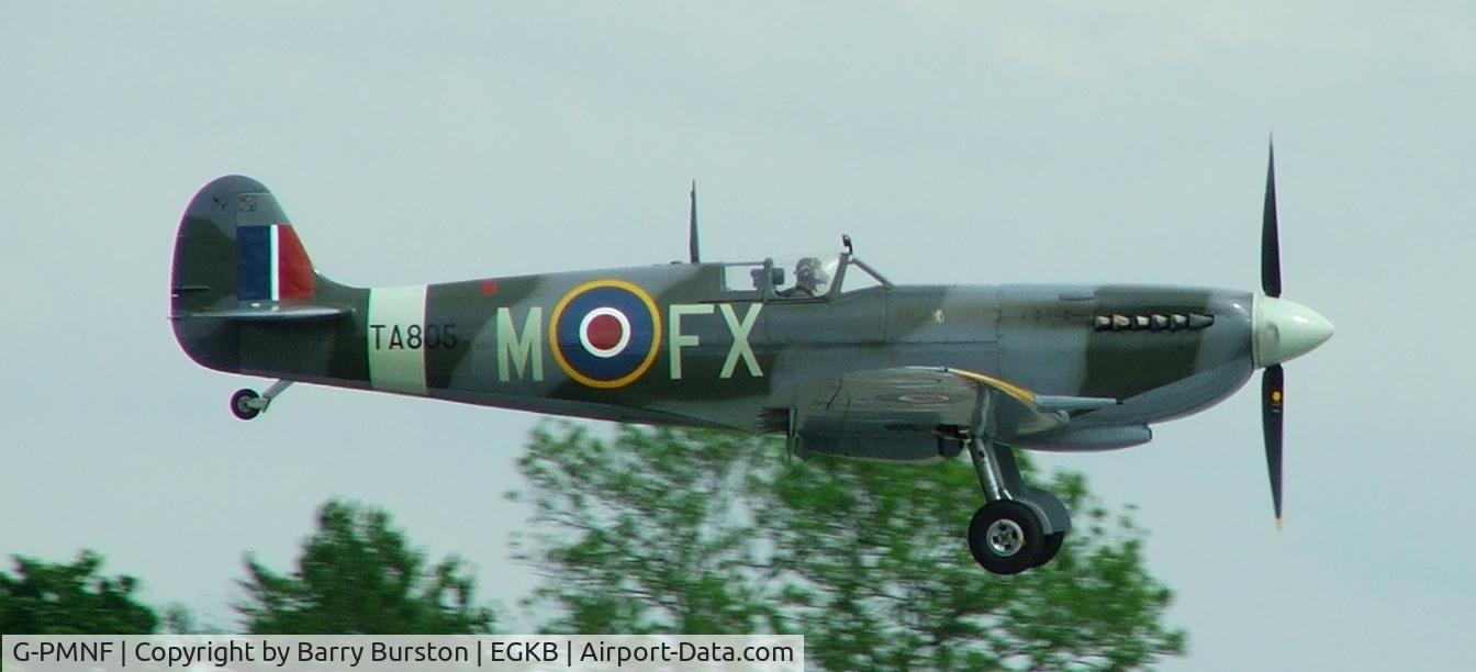 G-PMNF, 1944 Supermarine 361 Spitfire HF.IX C/N CBAF.10372, Spitfire landing at Biggin Hill