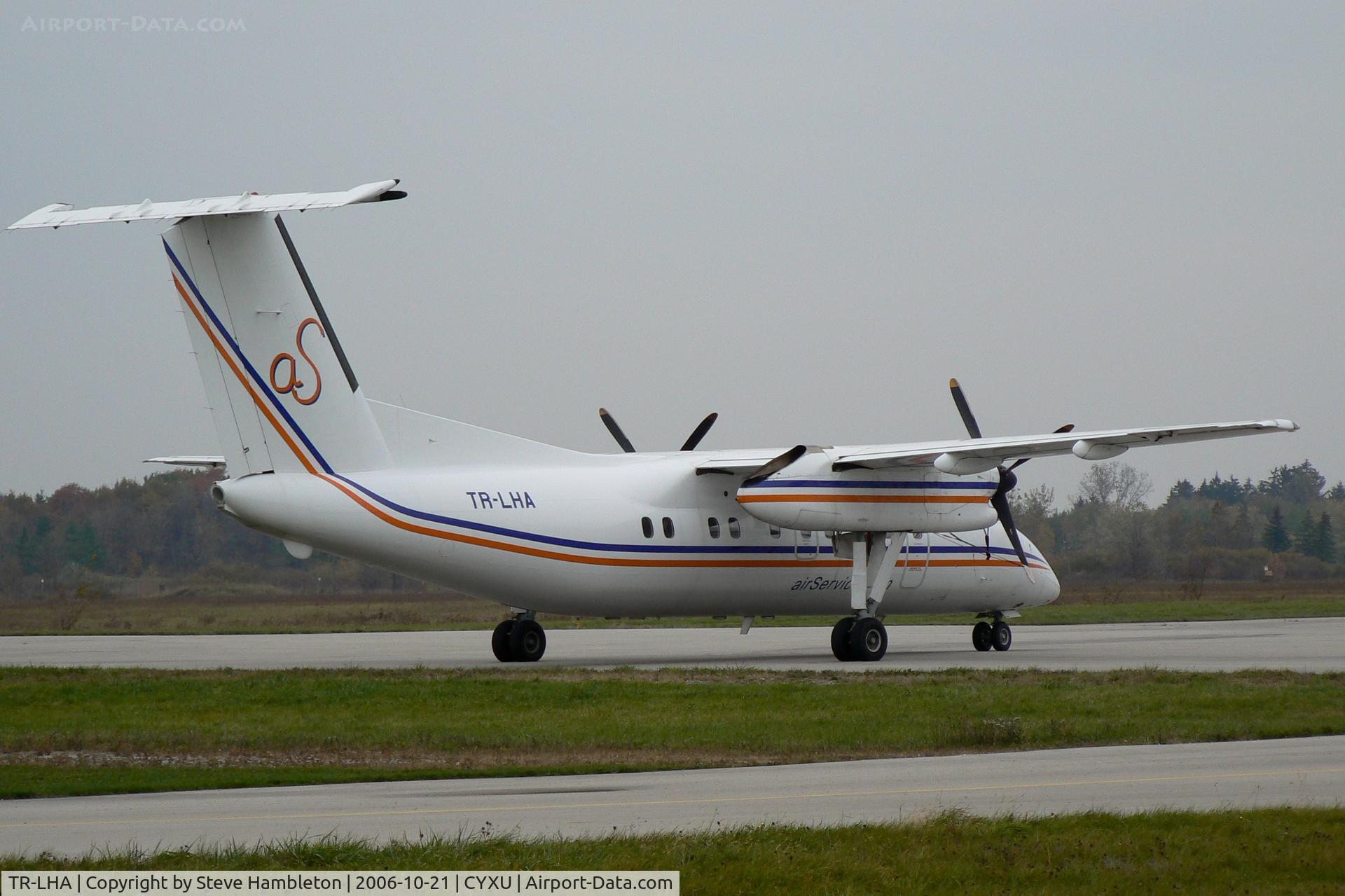 TR-LHA, De Havilland Canada DHC-8-102 Dash 8 C/N 128, At London, Ontario, Airport