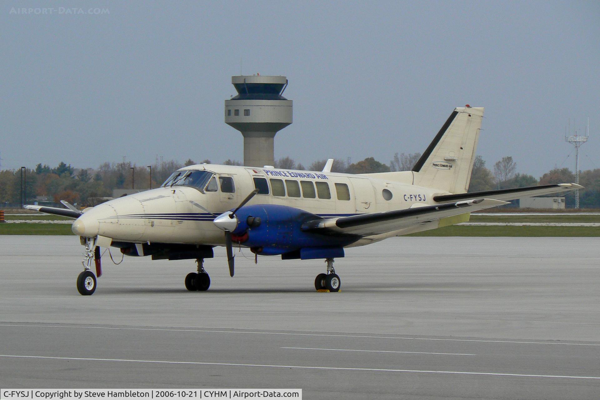 C-FYSJ, 1969 Beech 99 Airliner C/N U-73, Prince Edward Air Beech 99