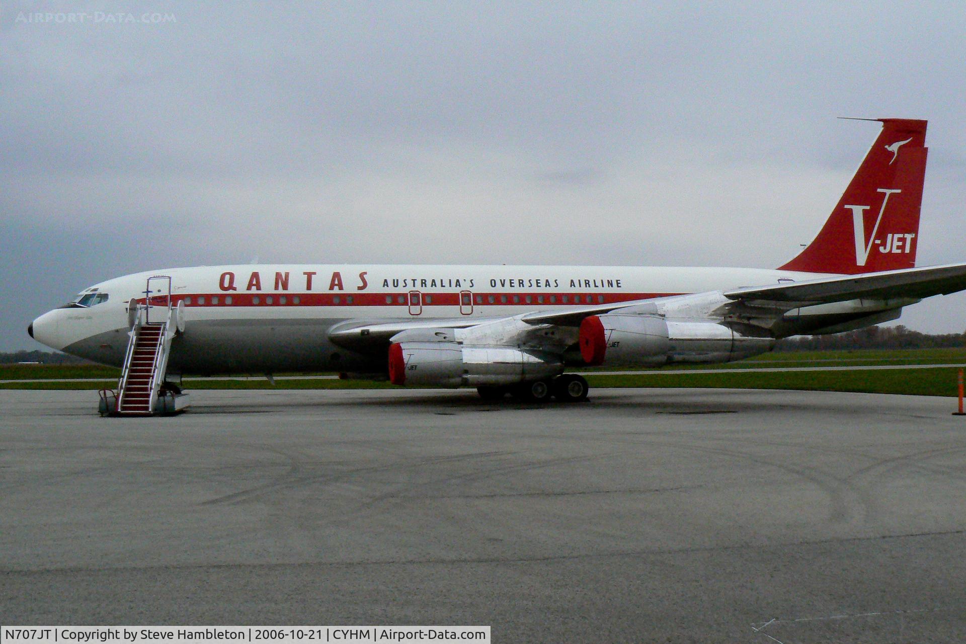 N707JT, 1964 Boeing 707-138B C/N 18740, John Travolta's 707 at Hamilton