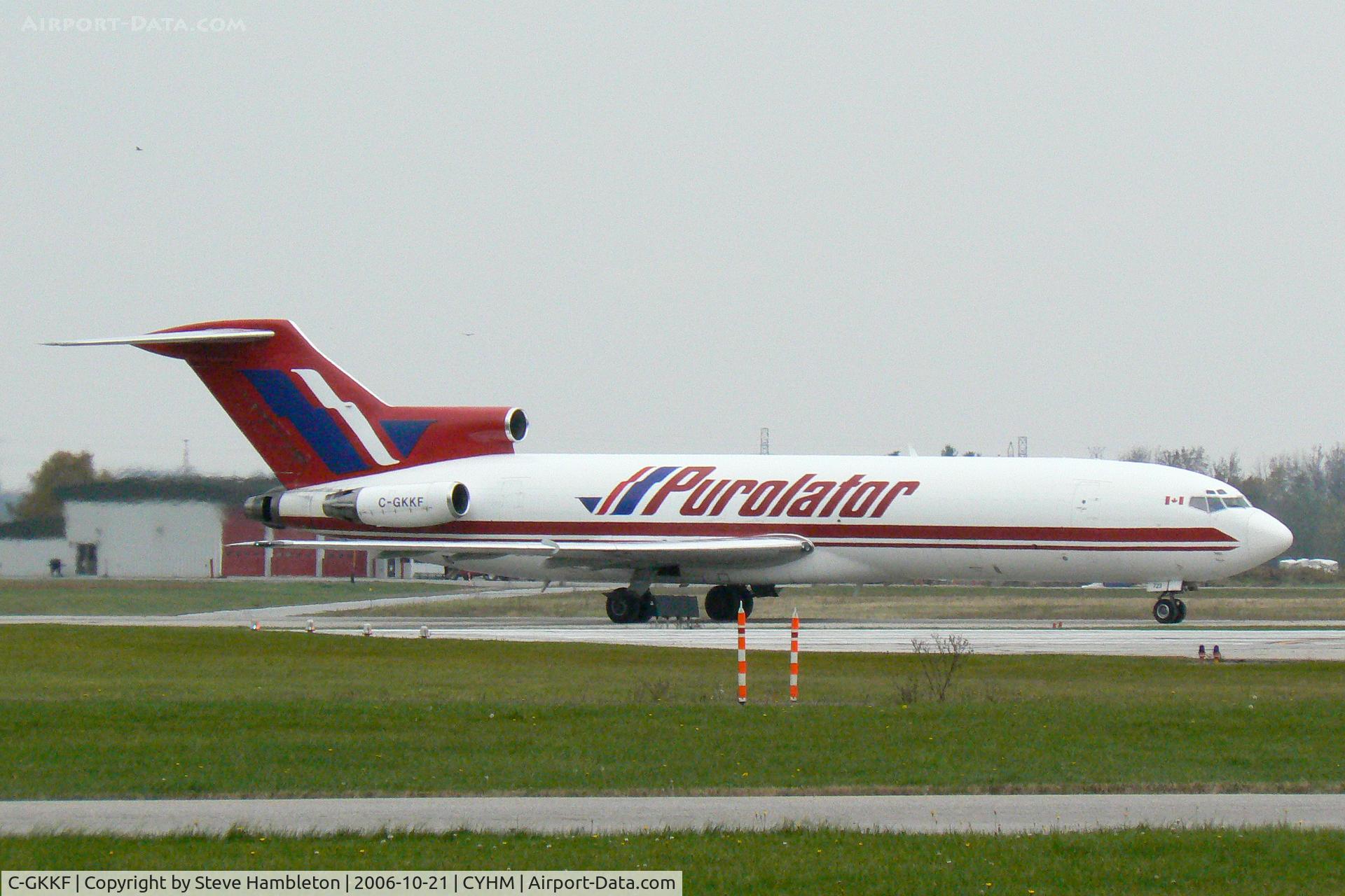 C-GKKF, 1975 Boeing 727-227 C/N 21043, Purolator 727 at Hamilton