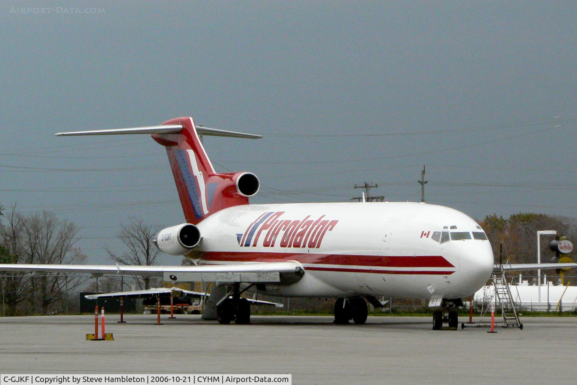 C-GJKF, 1975 Boeing 727-227 C/N 21042, Purolator 727 at Hamilton