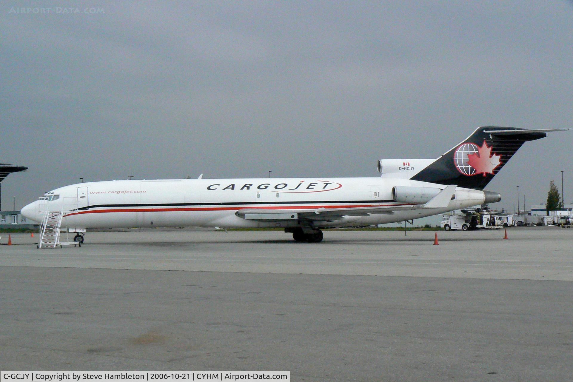 C-GCJY, 1981 Boeing 727-223 C/N 22460, Cargojet 727 at Hamilton Intenational.