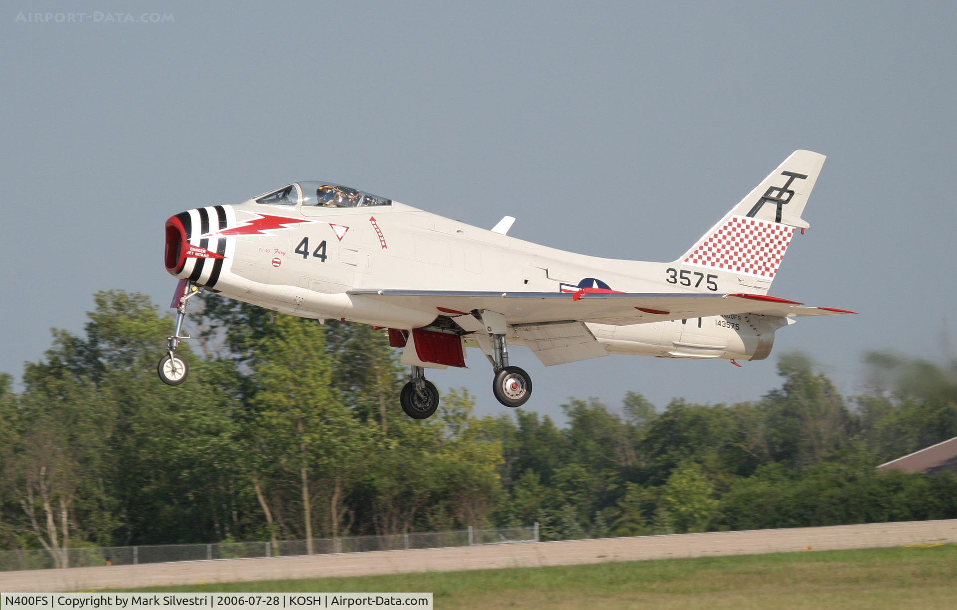 N400FS, 1958 North American AF-1E Fury C/N 244-83, Oshkosh 2006