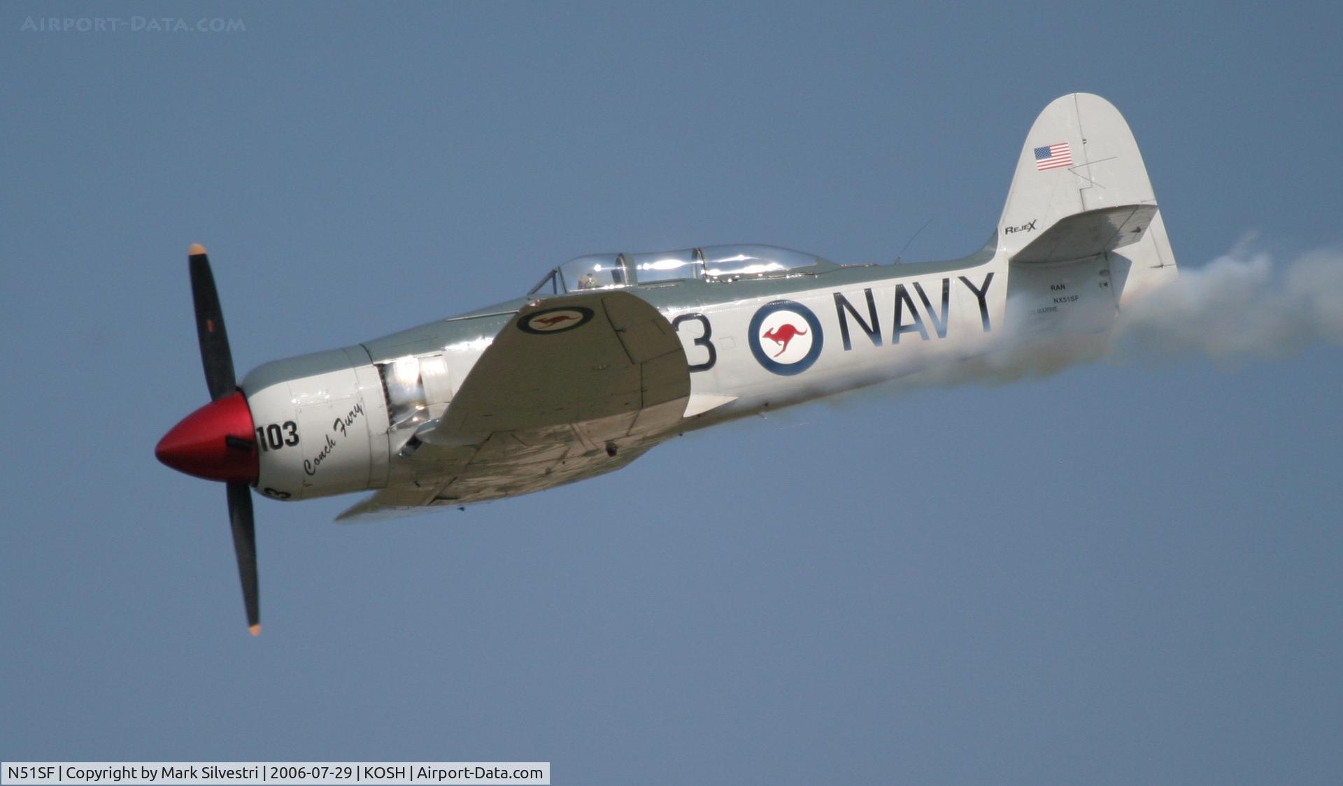 N51SF, 1948 Hawker Sea Fury T.20 C/N ES.3613, Oshkosh 2006