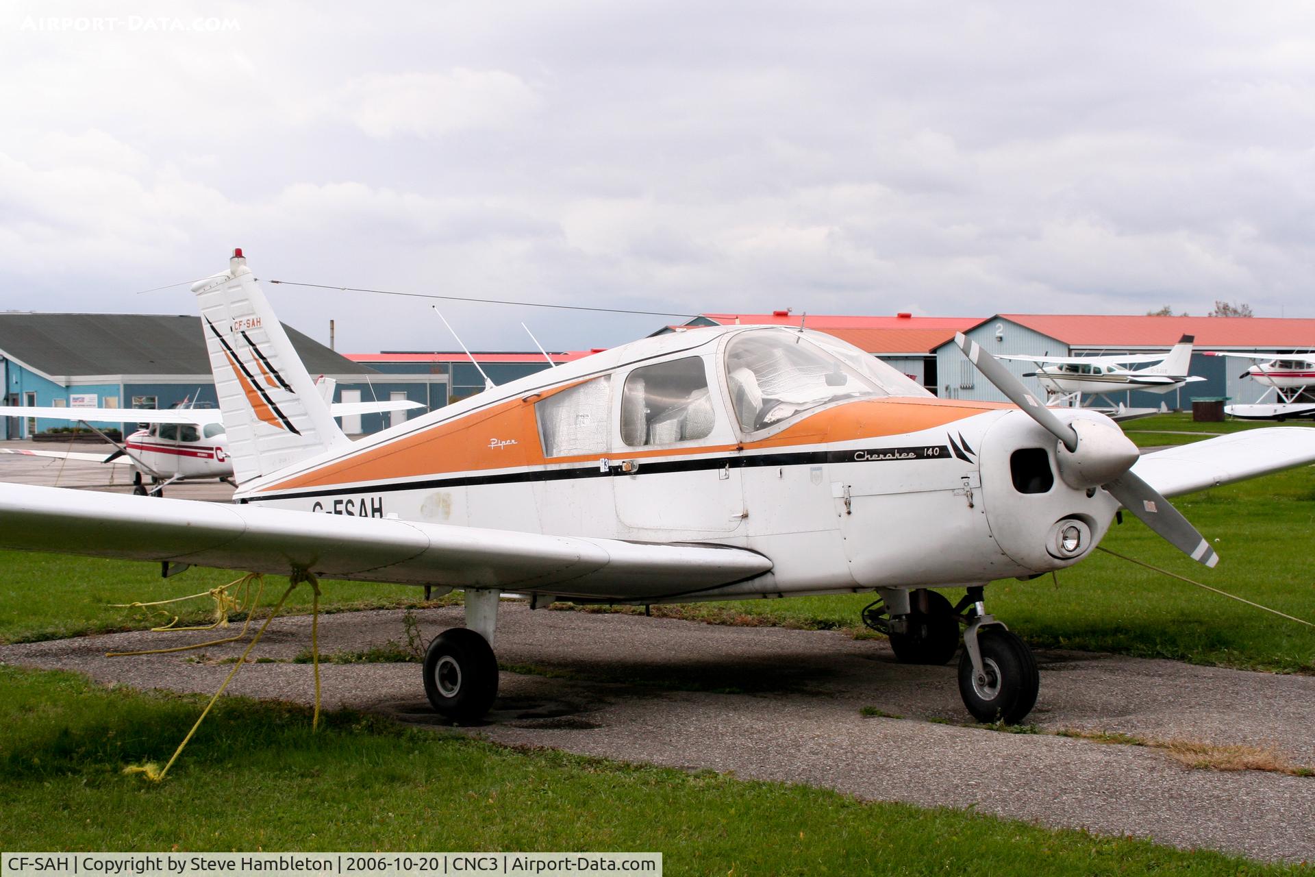 CF-SAH, 1968 Piper PA-28-140 C/N 28-24473, At Brampton, Ontario