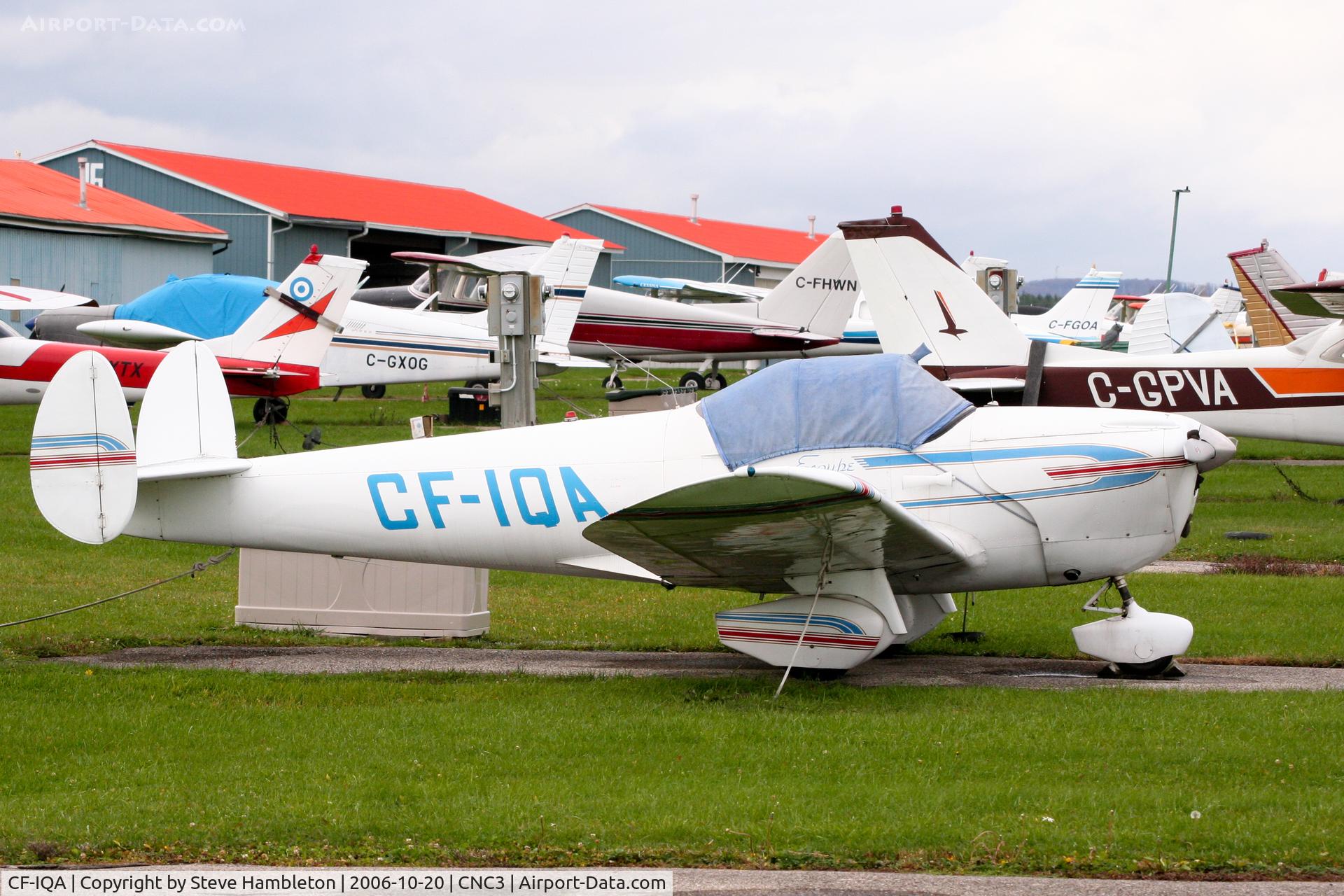 CF-IQA, 1946 Erco 415CX Ercoupe C/N 2850X, At Brampton, Ontario