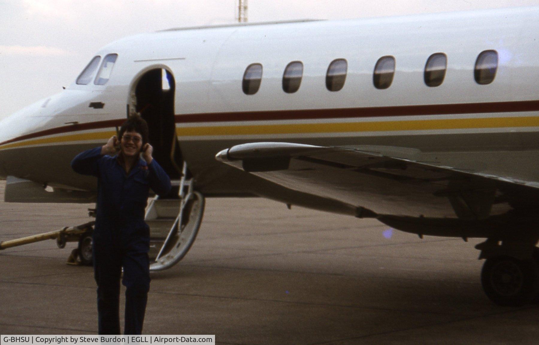 G-BHSU, 1980 British Aerospace HS.125 Series 700B C/N 257103, During Ground runs