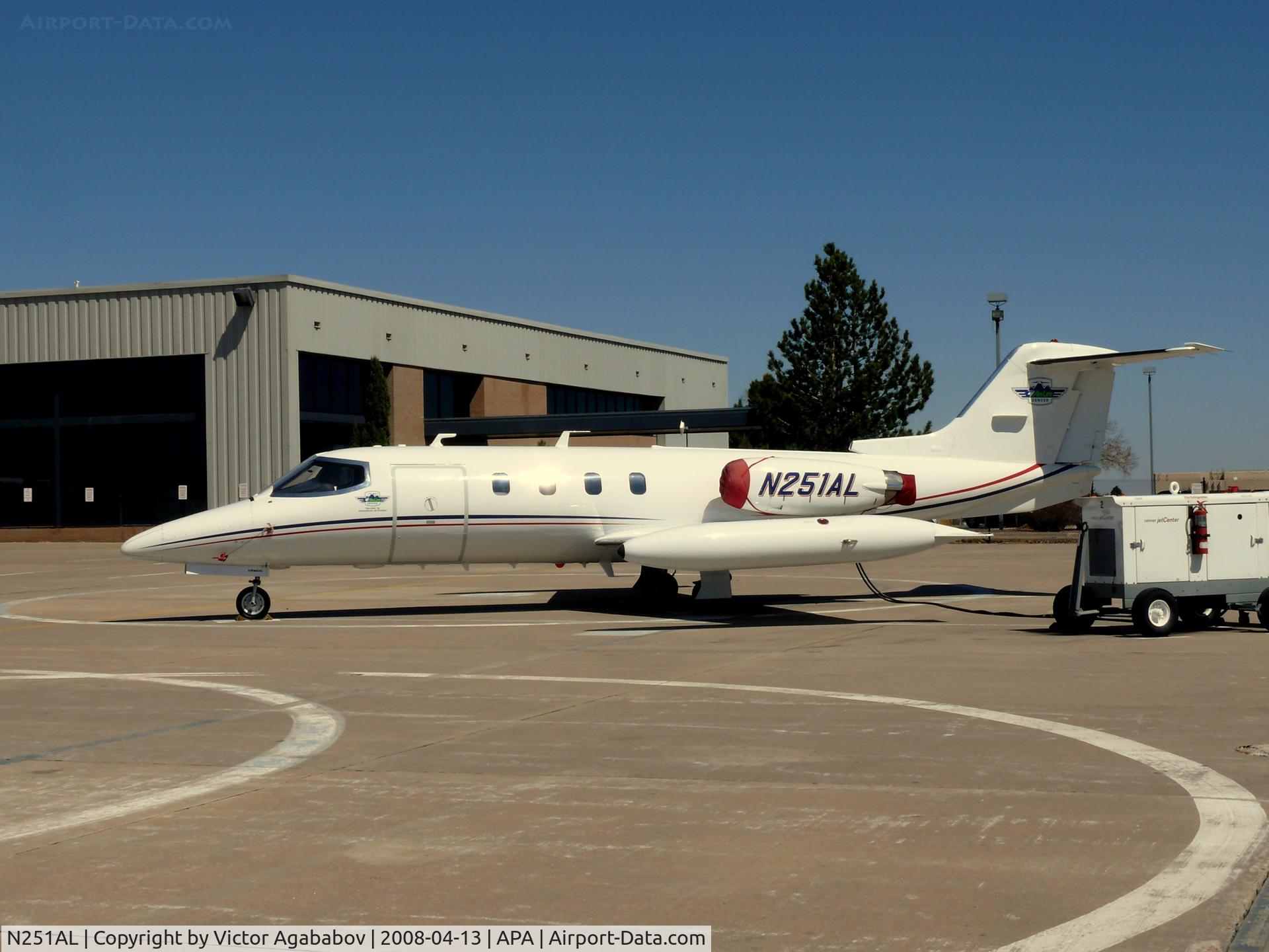 N251AL, Gates Learjet 25D C/N 25D-313, Lifeguard jet is at rest @ Centennial
