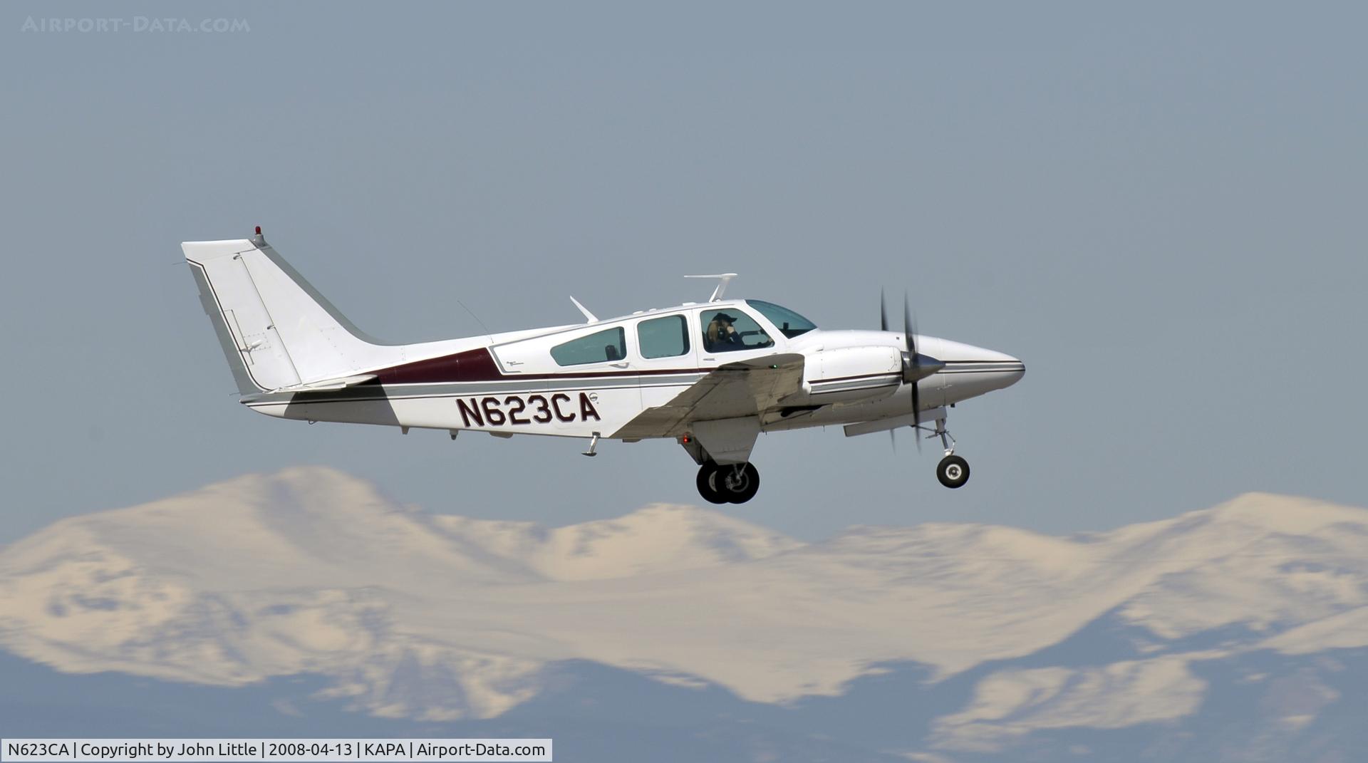 N623CA, 1966 Beech C55 Baron (95-C55) C/N TE-261, Take-Off 35R