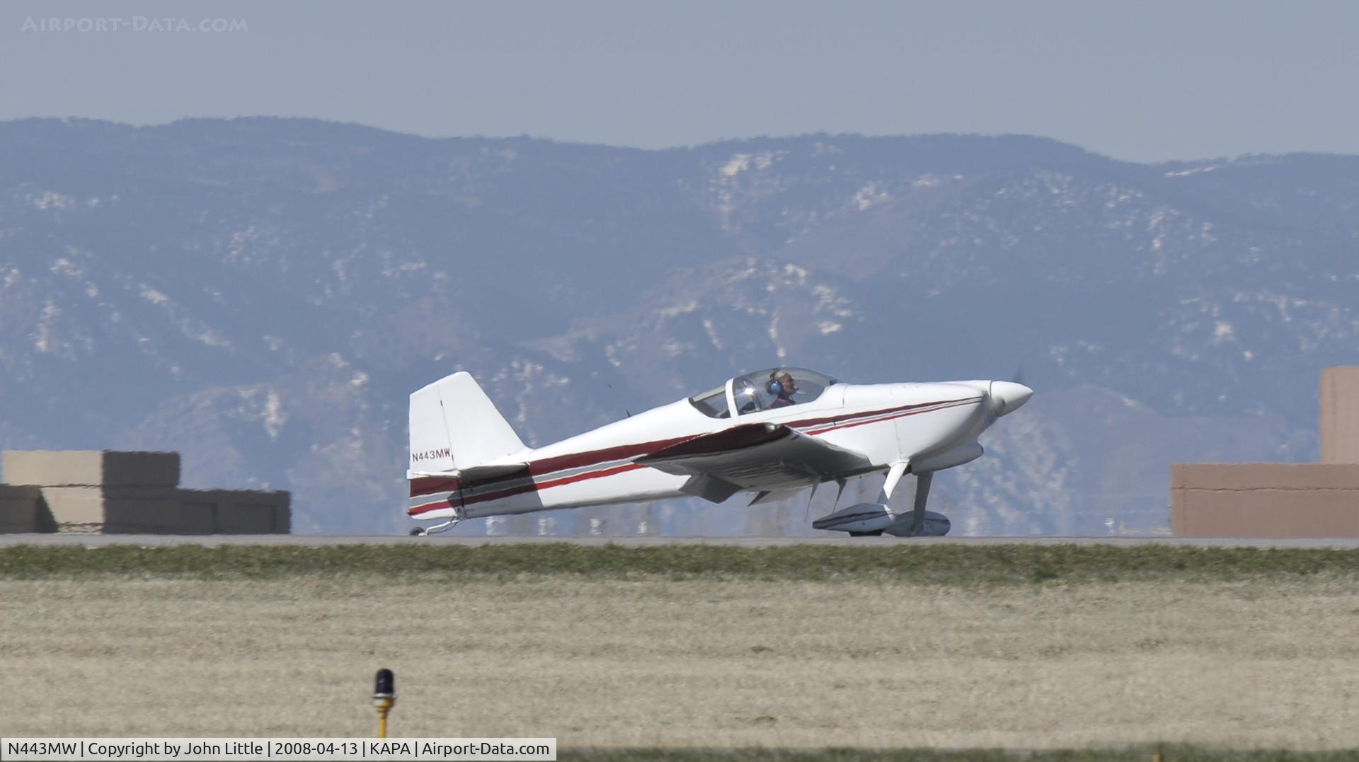N443MW, 1992 Vans RV-6 C/N 21057, Landing 35R