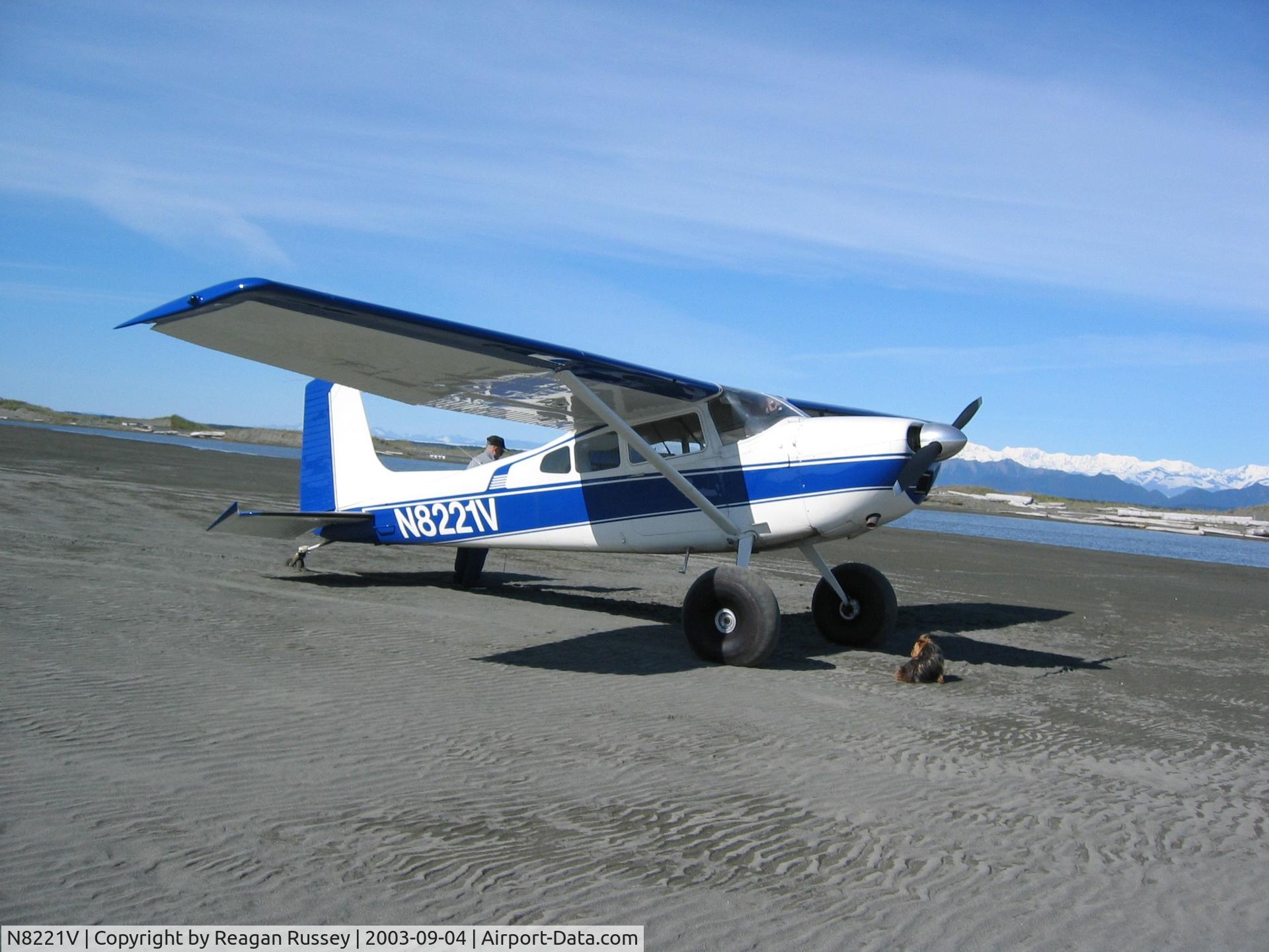 N8221V, 1966 Cessna 180H Skywagon C/N 18051723, Fishing the Tsiu River in Alaska