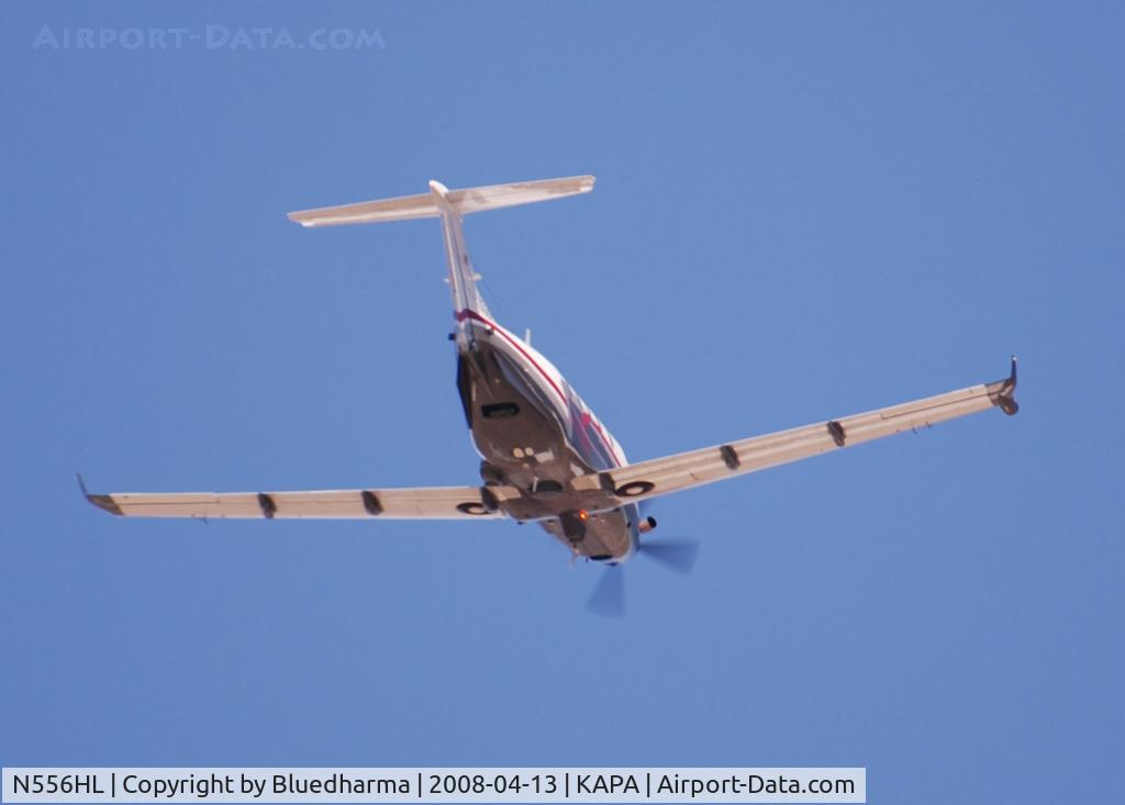N556HL, 2004 Pilatus PC-12/45 C/N 556, Takeoff on 35R