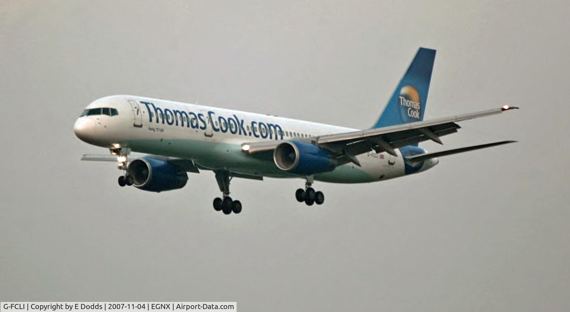 G-FCLI, 1995 Boeing 757-28A C/N 26275, Comming into land