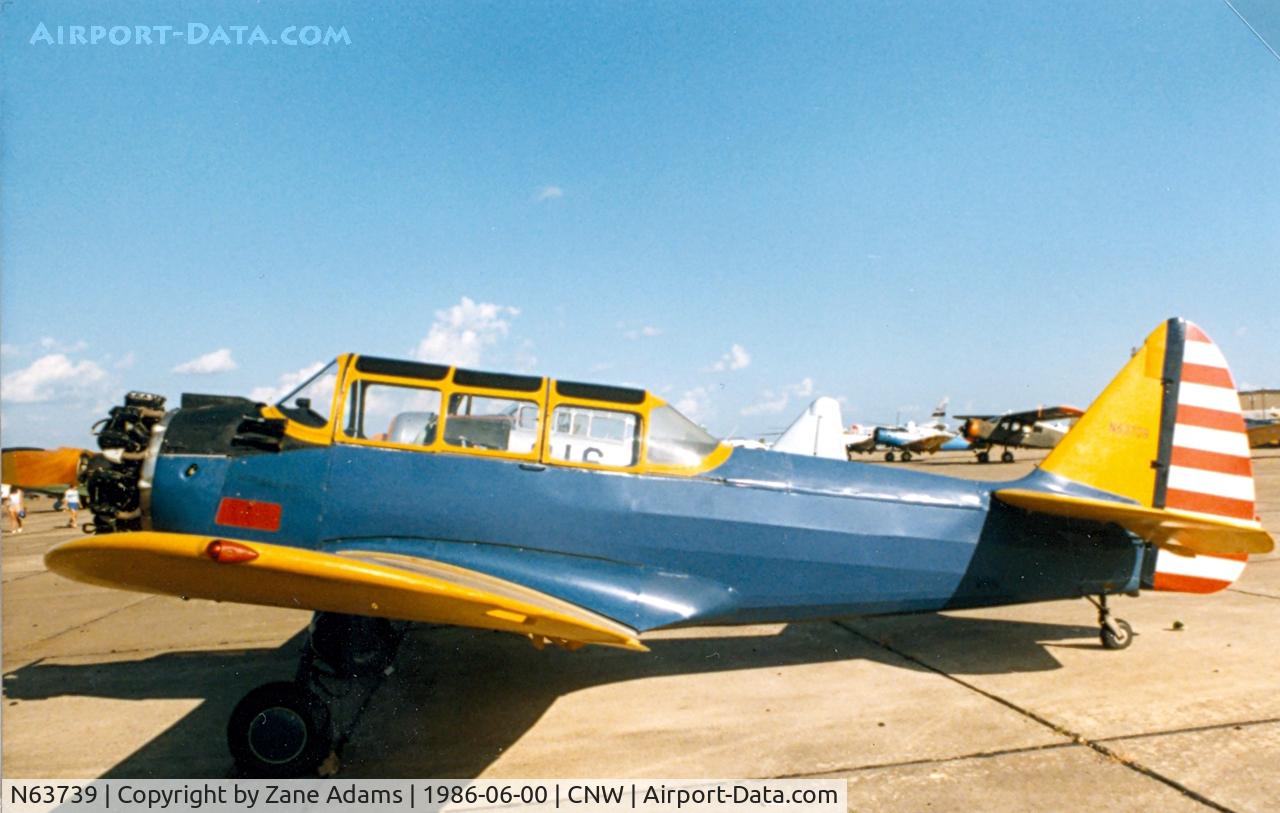 N63739, 1943 Fairchild (Aeronca) PT-23A Cornell C/N 1223AE, Texas Sesquicentennial Air Show 1986