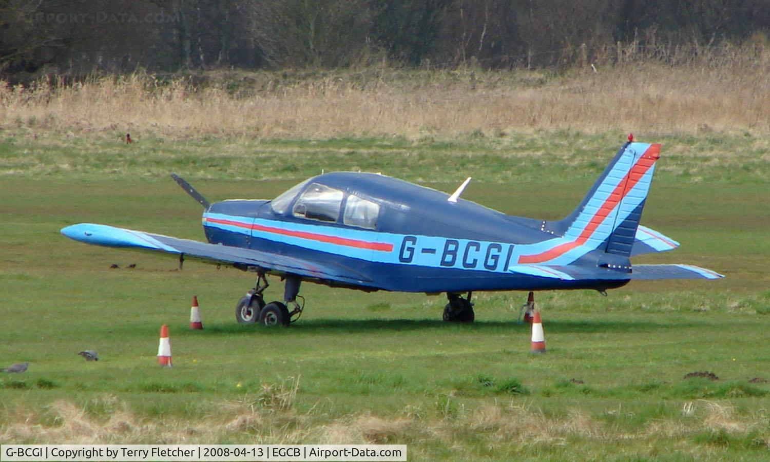 G-BCGI, 1974 Piper PA-28-140 Cherokee Cruiser C/N 28-7425283, Piper PA-28-140 parked remotely  at a waterlogged  Barton