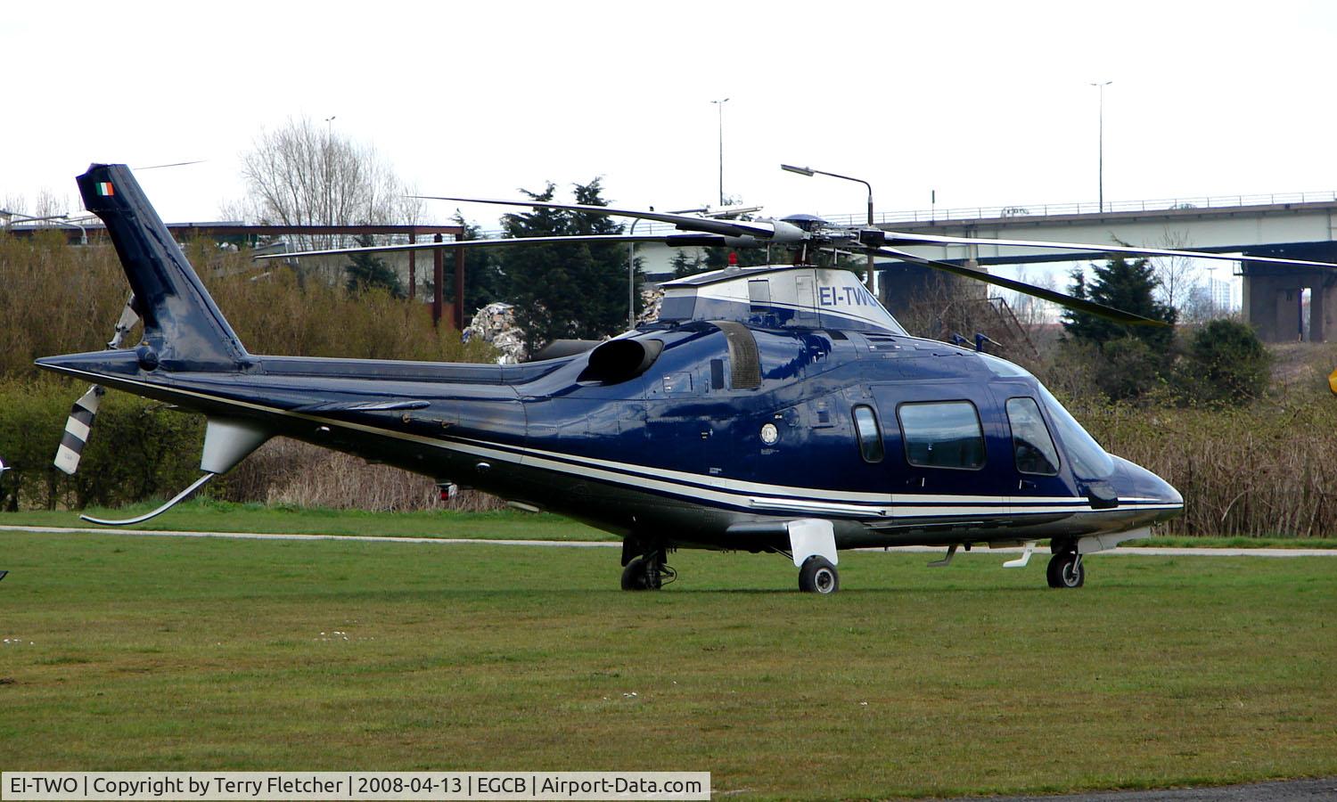 EI-TWO, 2001 Agusta A-109E Power C/N 11131, One of 8 Helicopter vistors to Barton Airfield for the Manchester United v Arsenal Soccer match