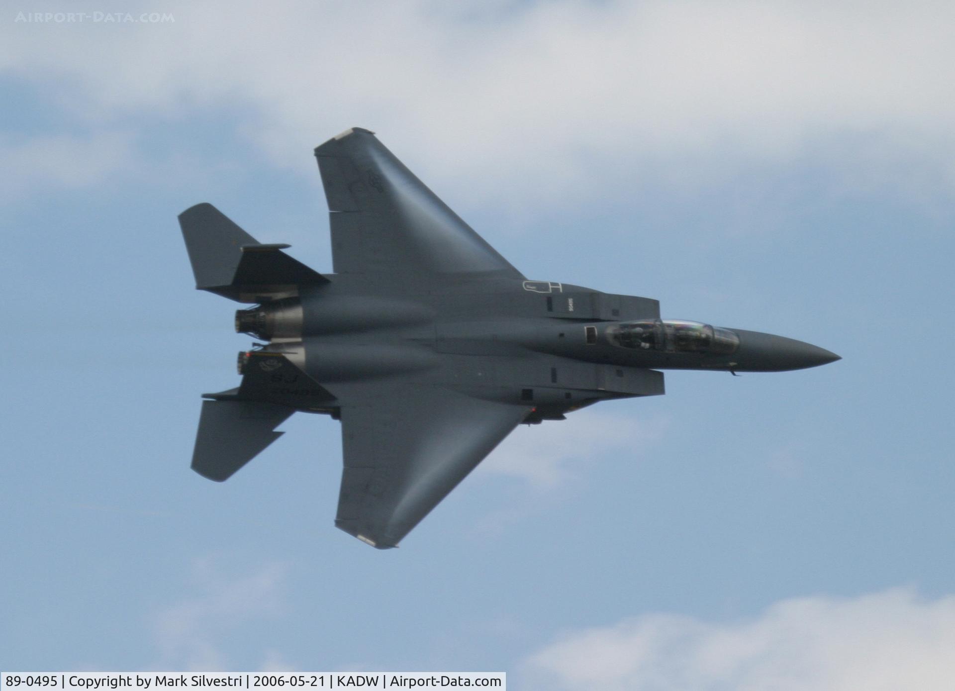 89-0495, 1989 McDonnell Douglas F-15E Strike Eagle C/N 1142/E117, Andrews AFB 2006